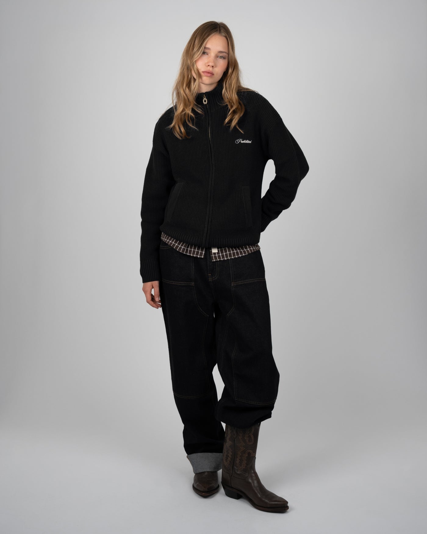 Campus Knit Jacket | Black