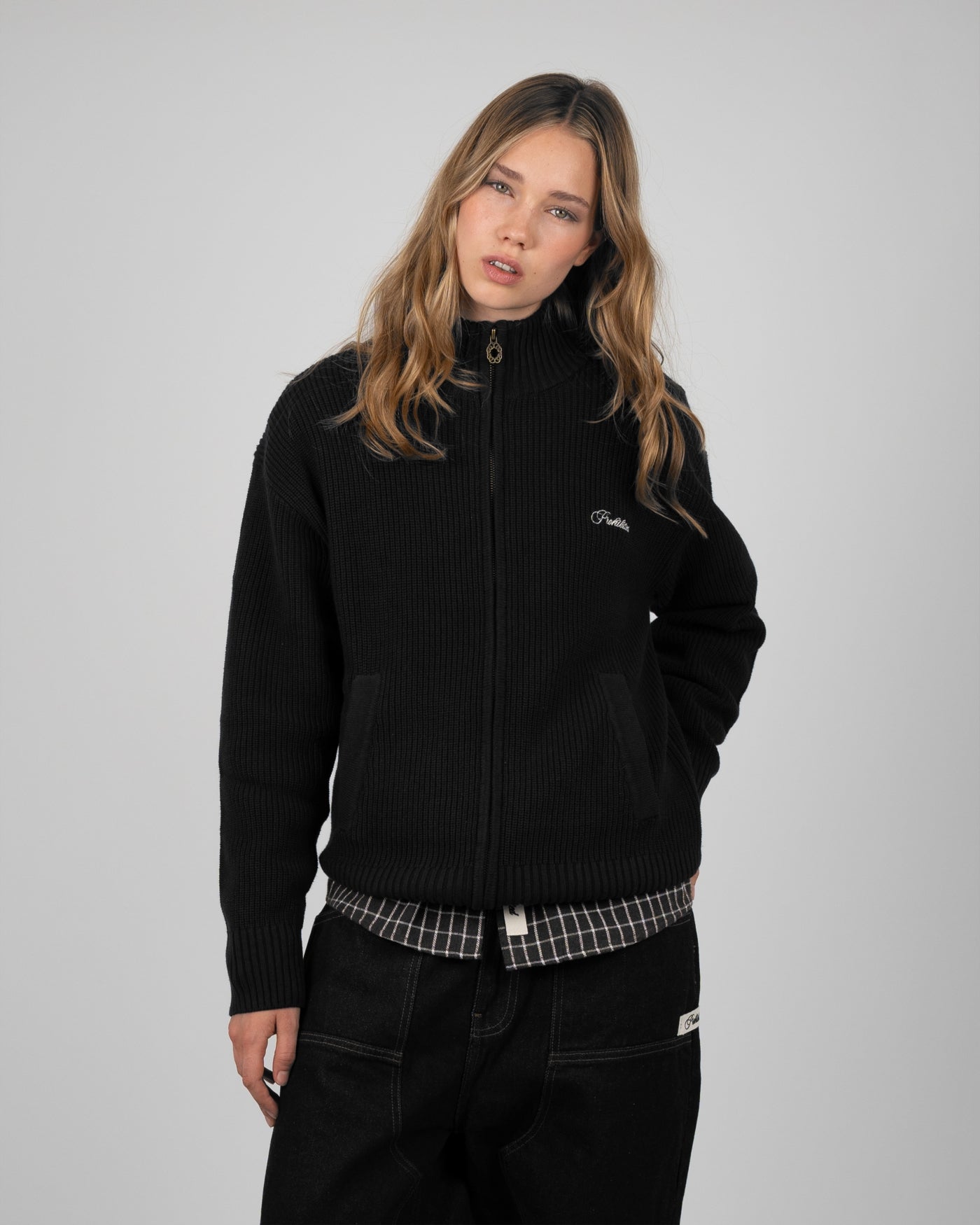 Campus Knit Jacket | Black
