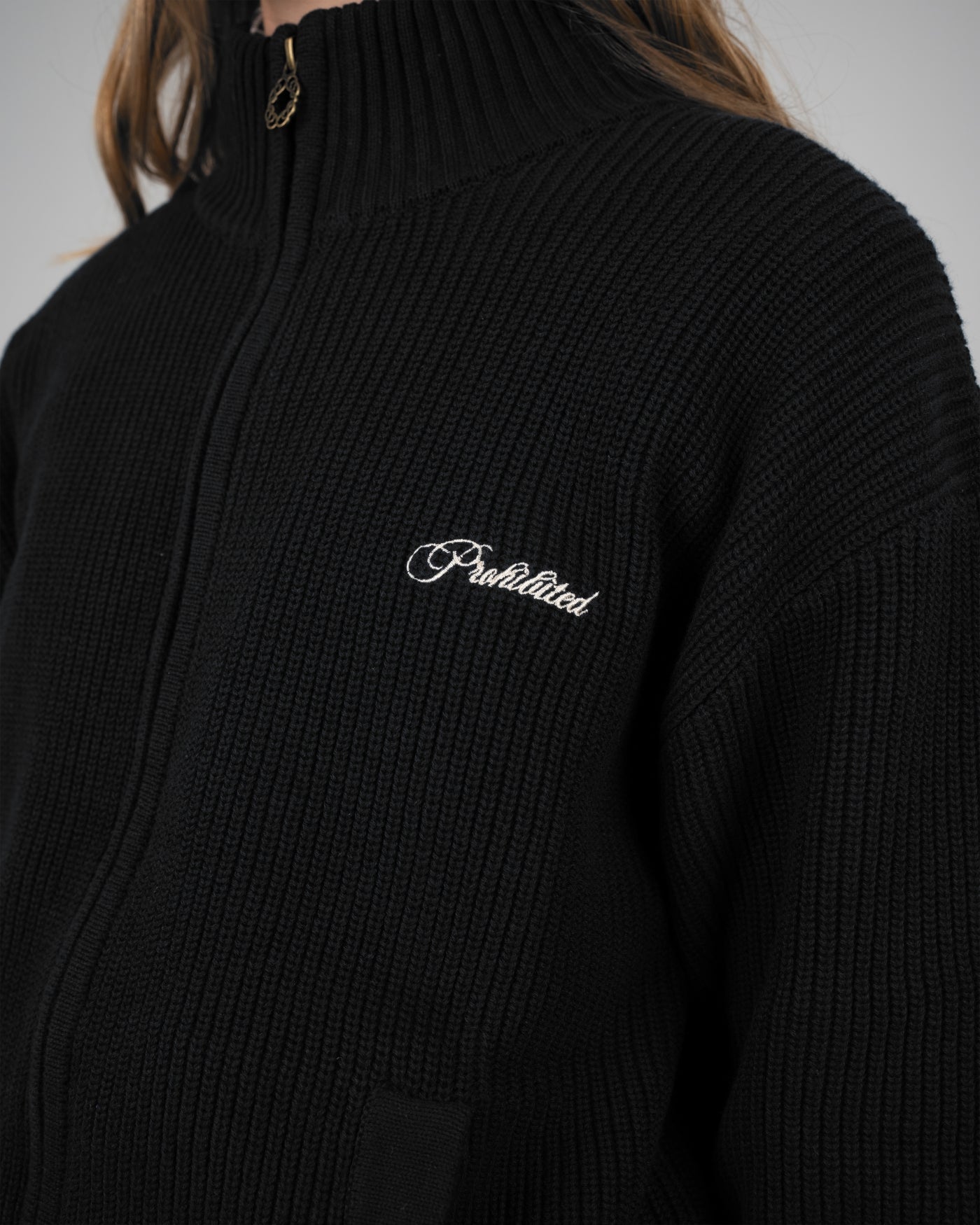 Campus Knit Jacket | Black