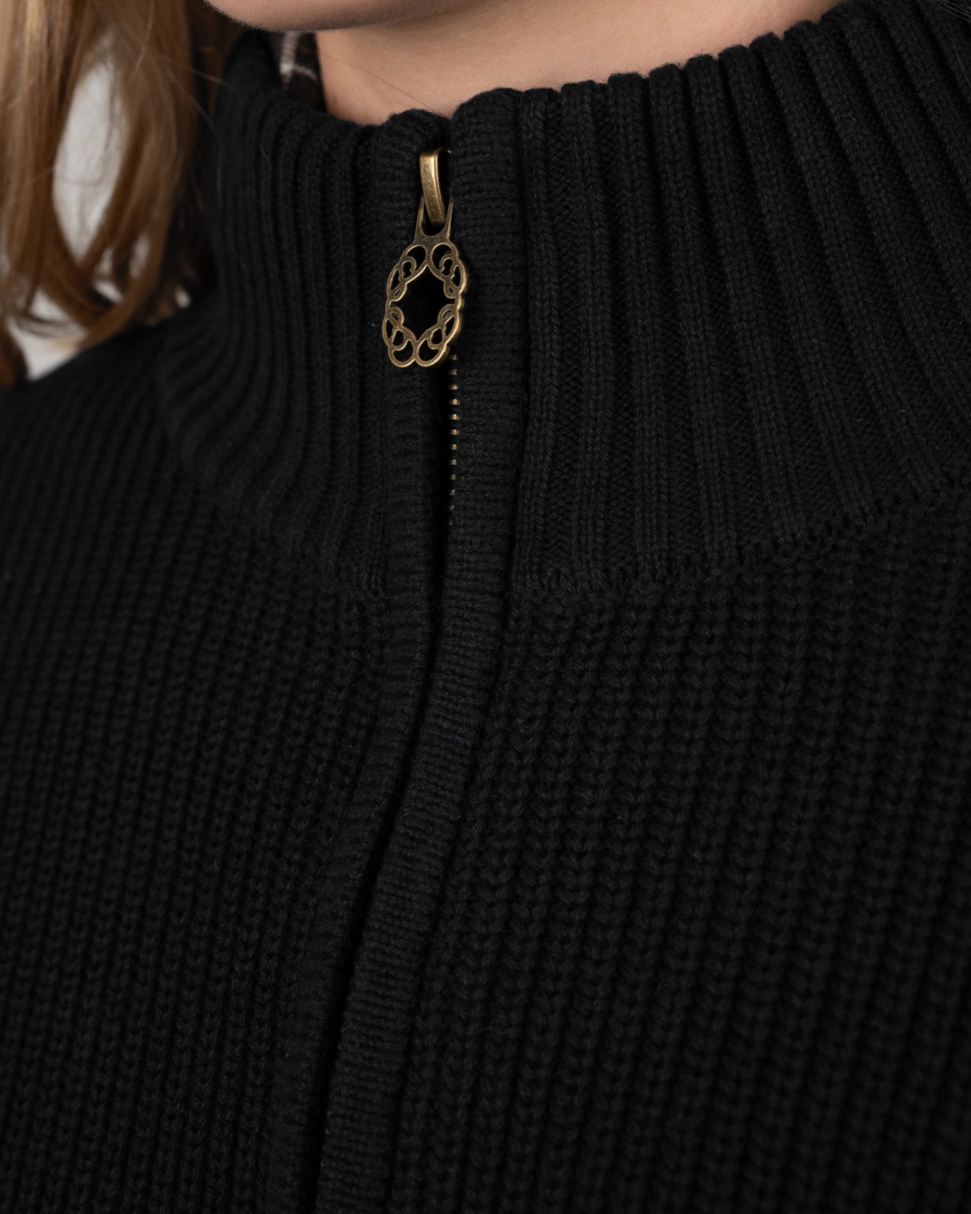 Campus Knit Jacket | Black