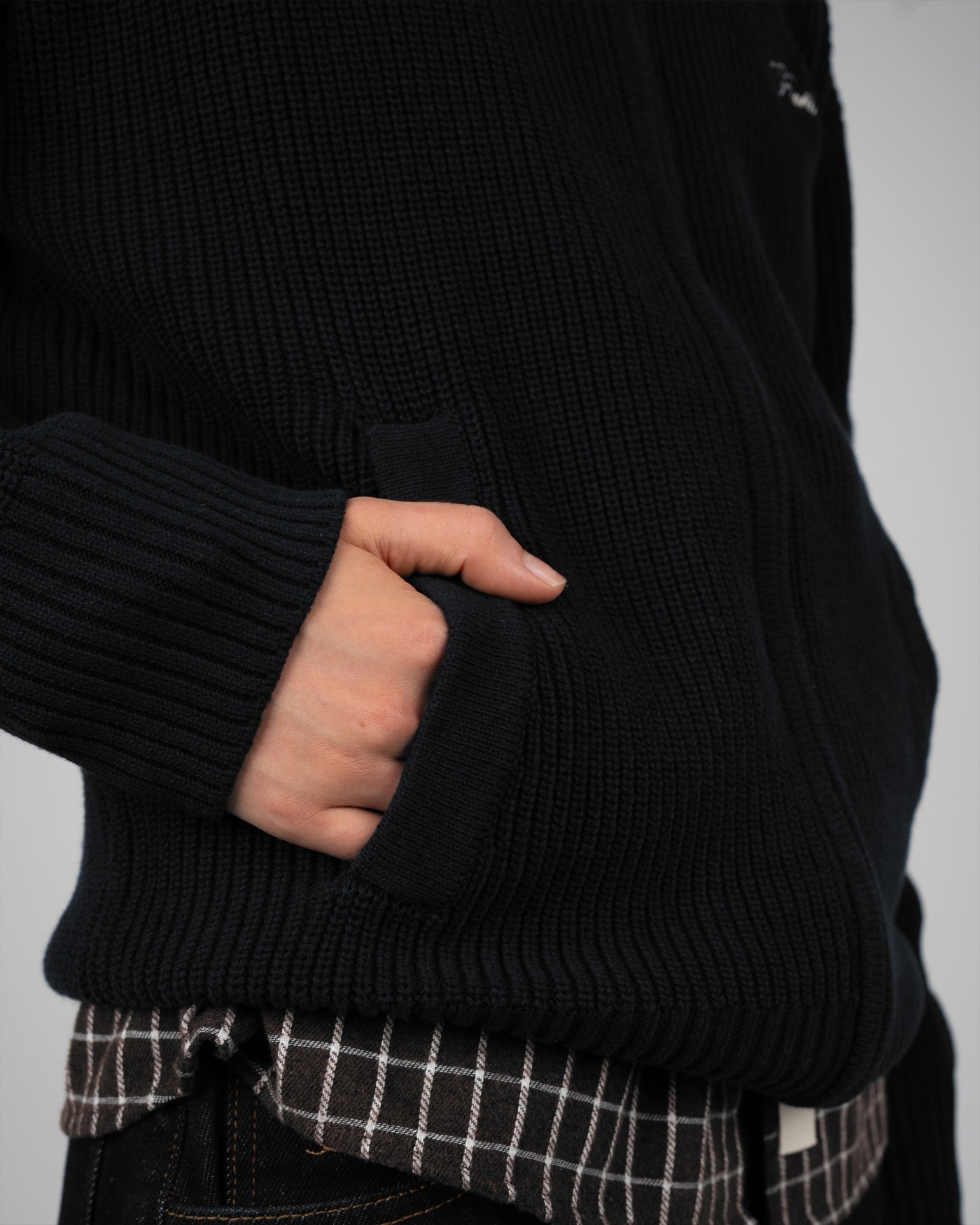 Campus Knit Jacket | Black