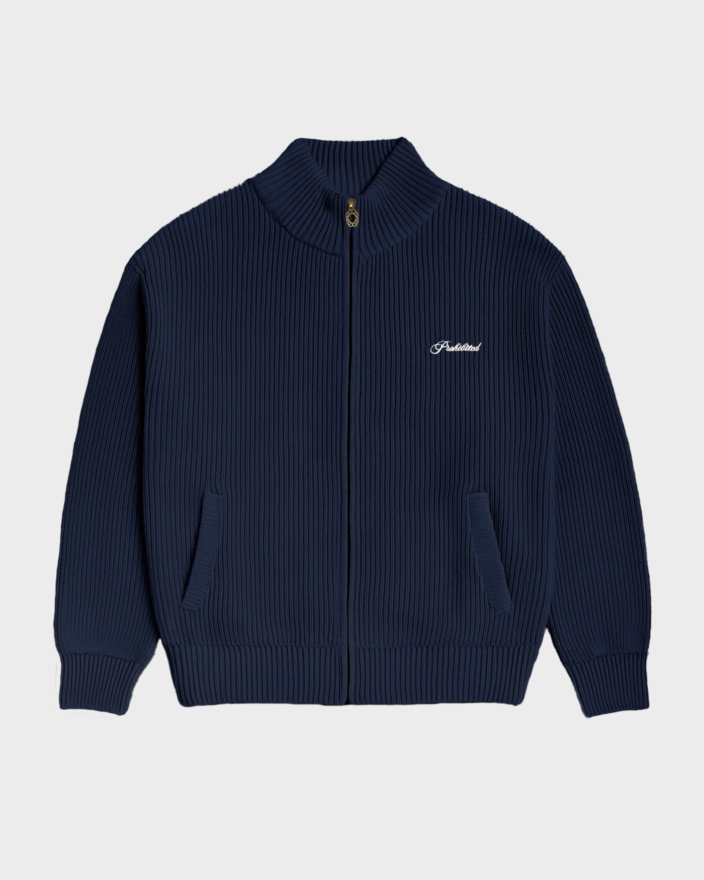 Campus Knit Jacket | Navy