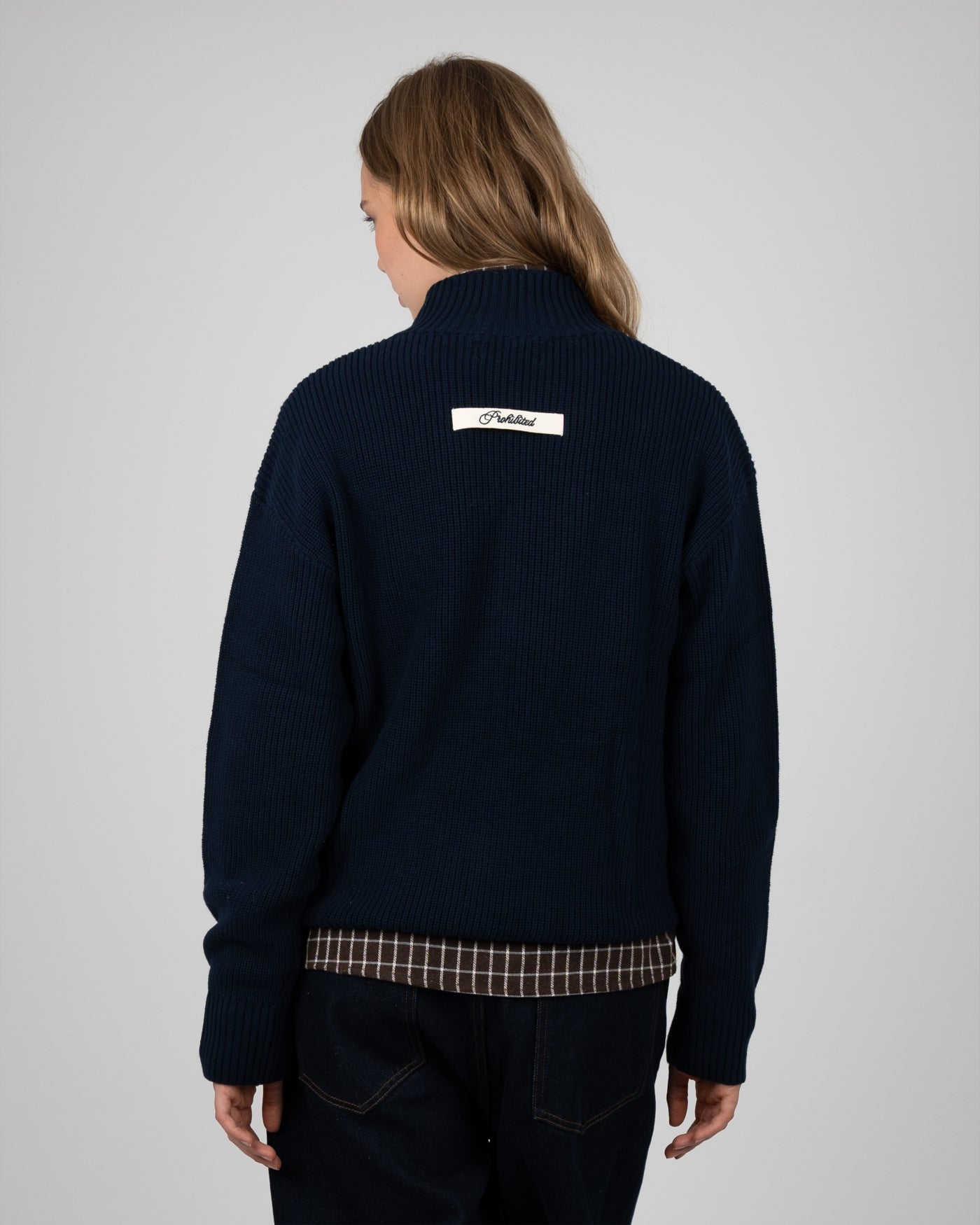 Campus Knit Jacket | Navy