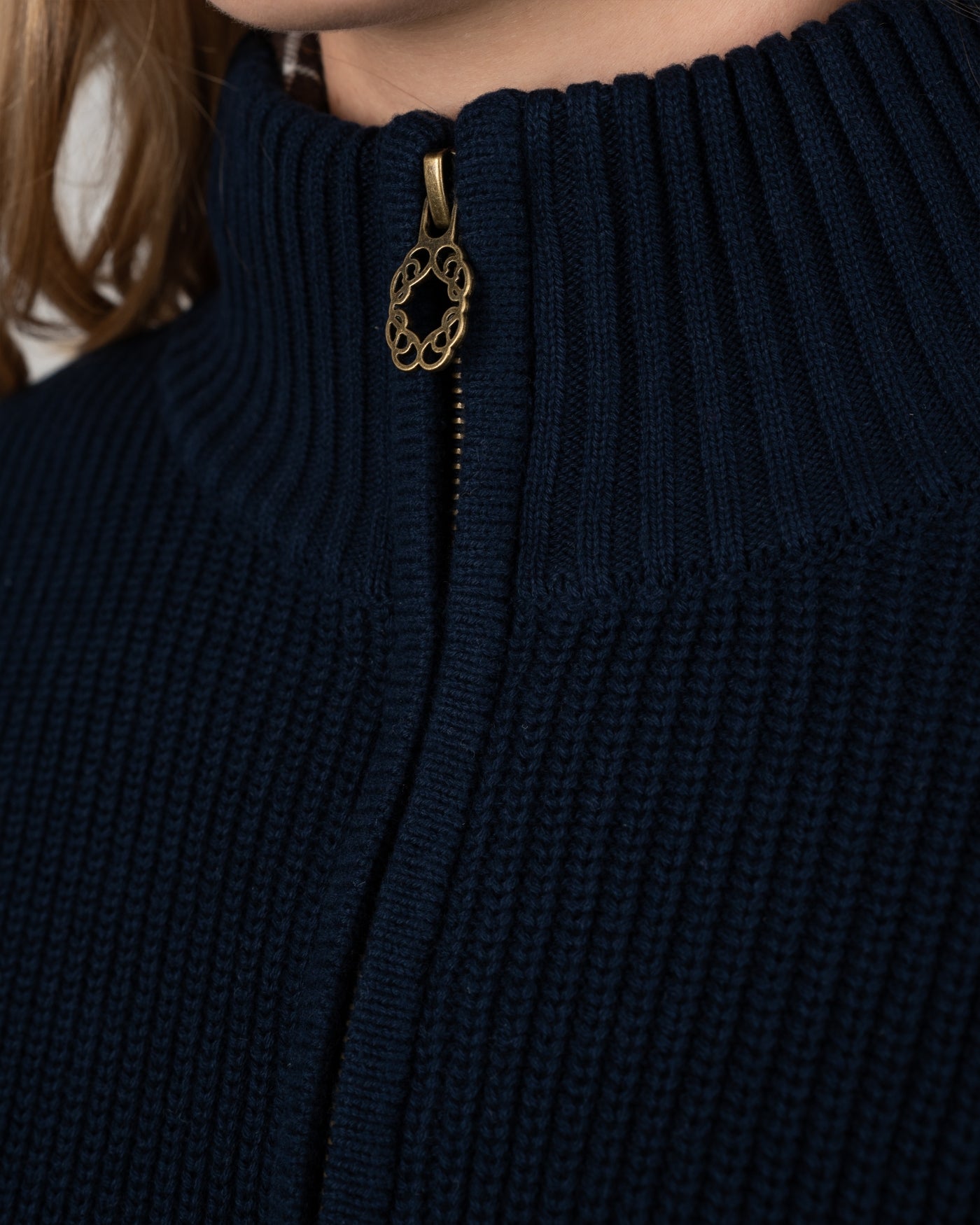 Campus Knit Jacket | Navy