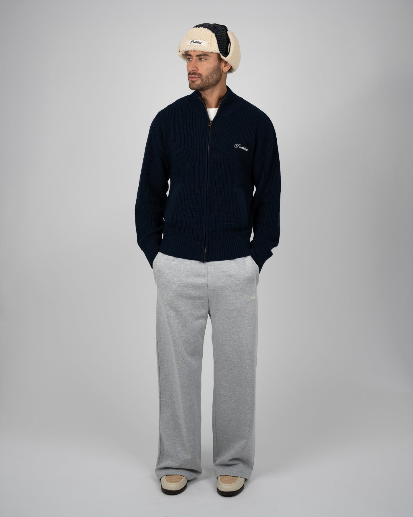 Campus Knit Jacket | Navy