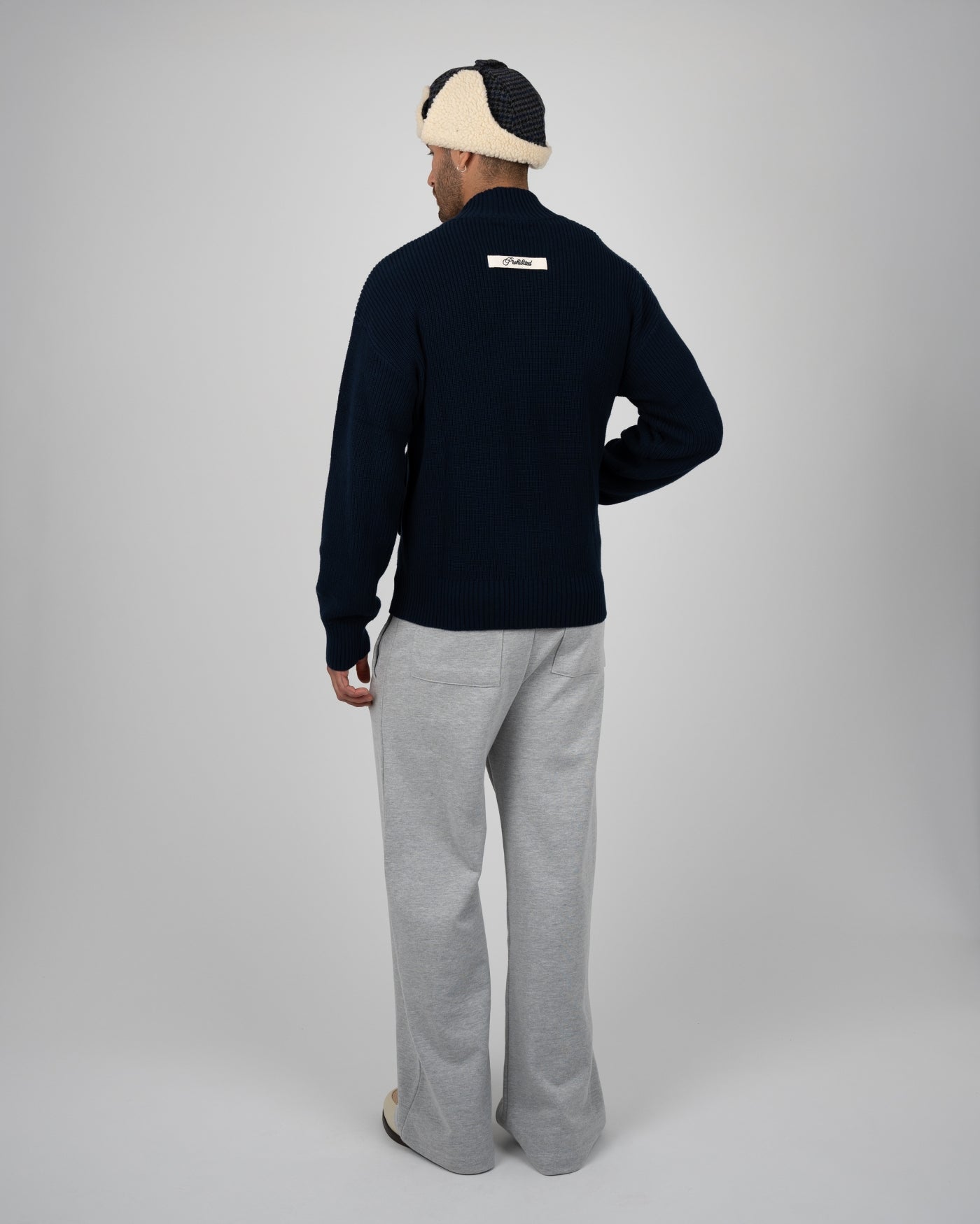 Campus Knit Jacket | Navy