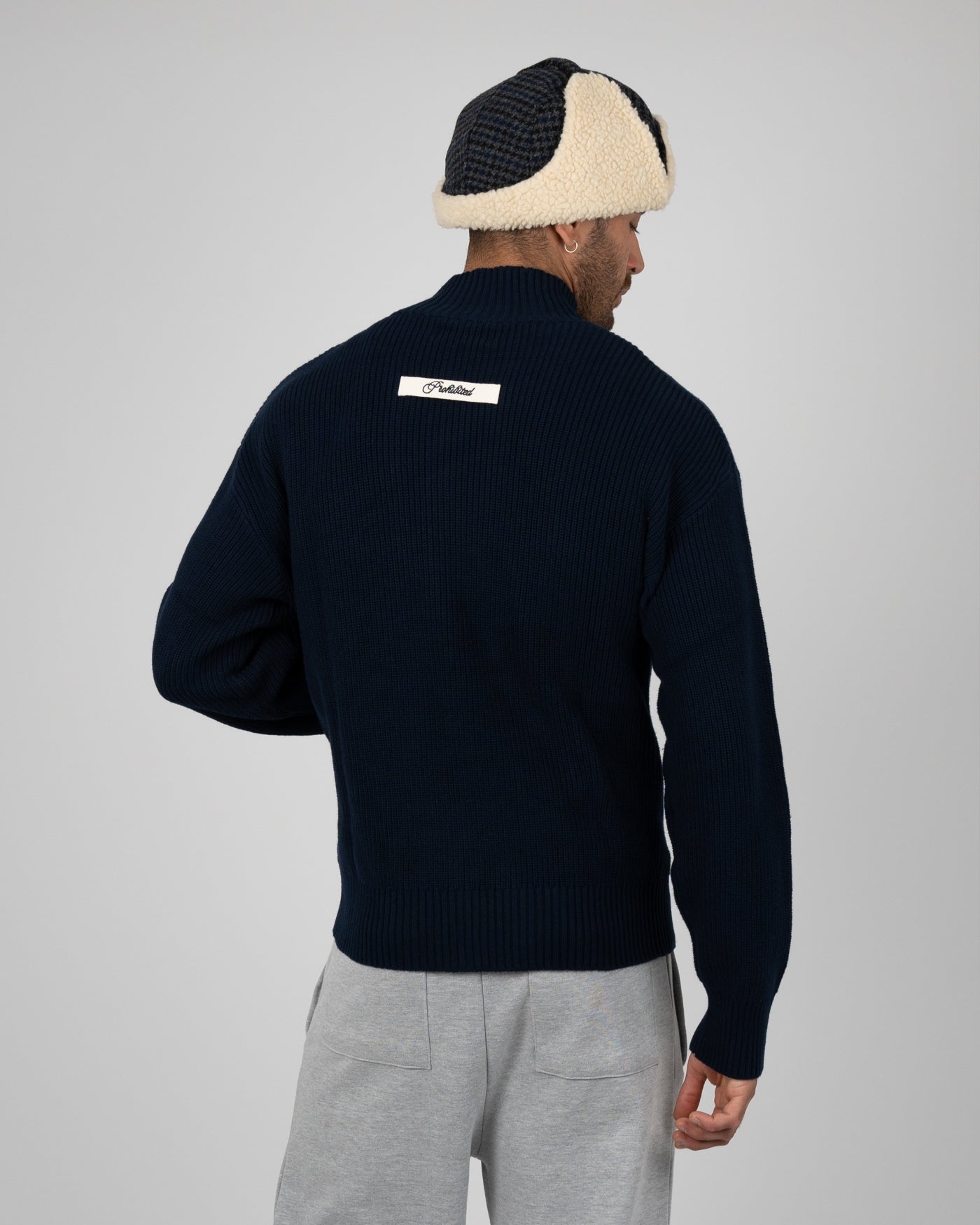 Campus Knit Jacket | Navy