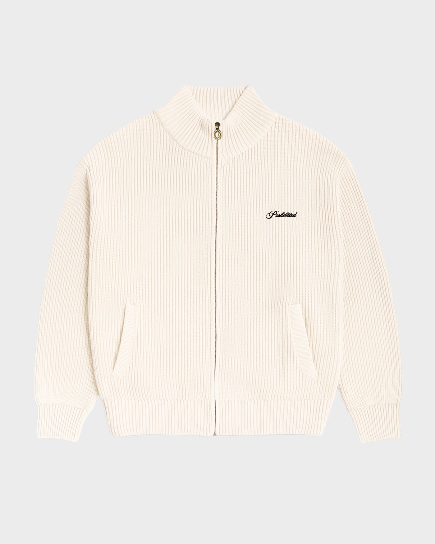 Campus Knit Jacket | Cream