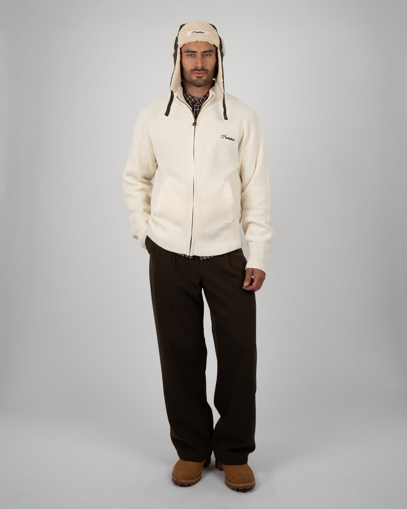 Campus Knit Jacket | Cream
