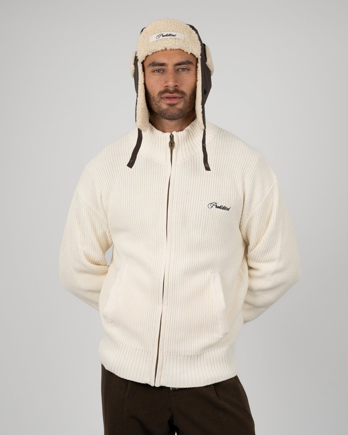 Campus Knit Jacket | Cream