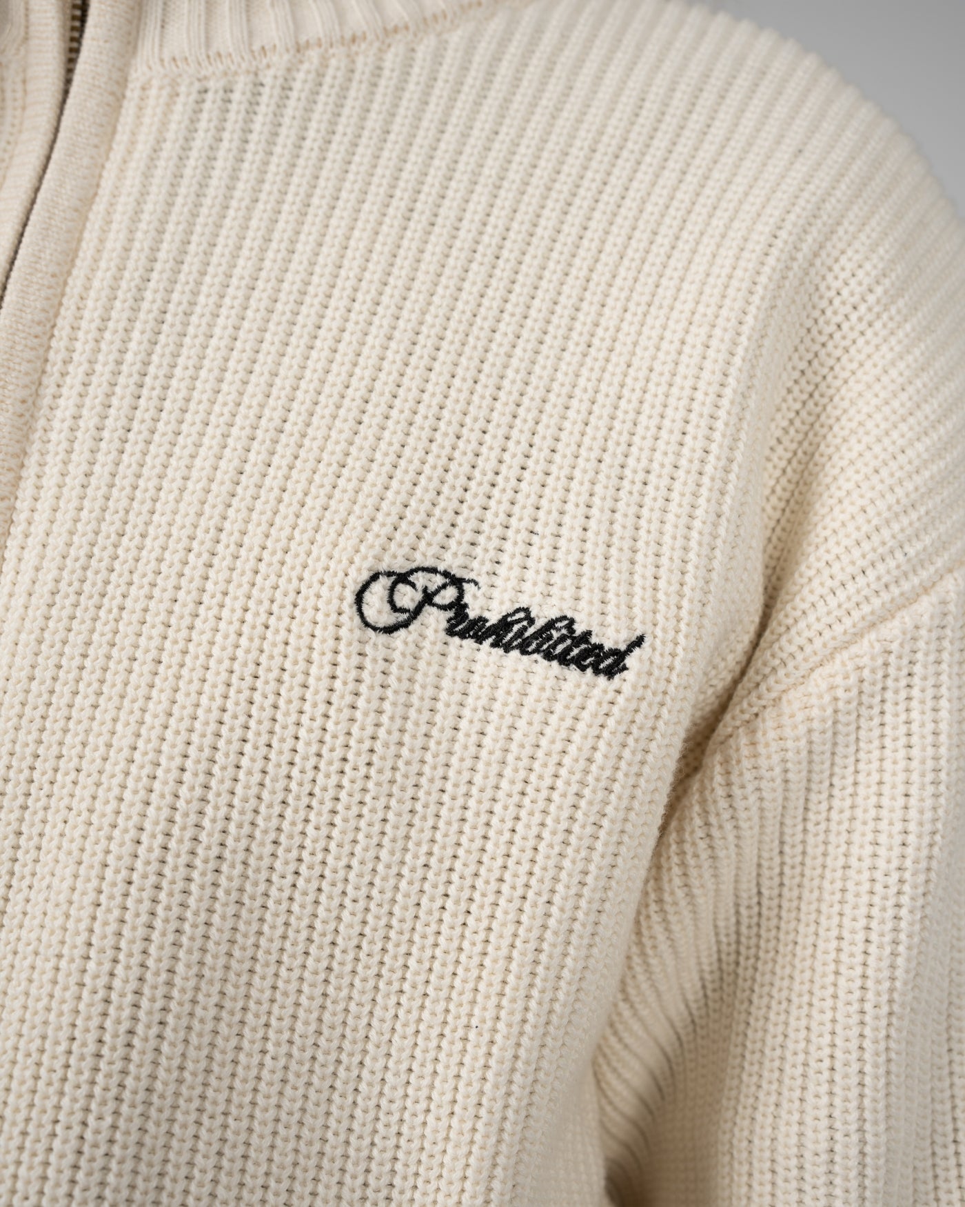 Campus Knit Jacket | Cream