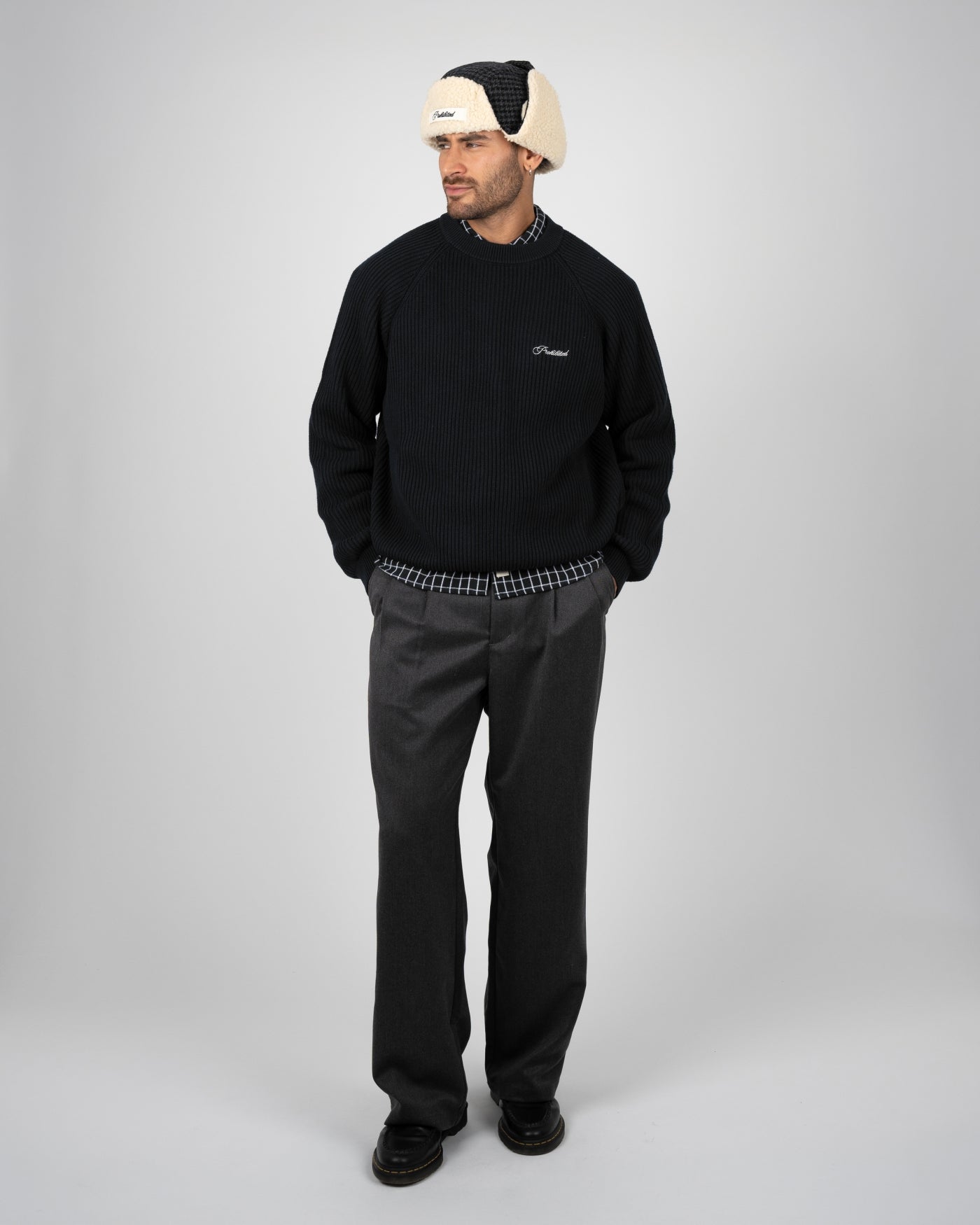 Campus Knit Sweater | Black