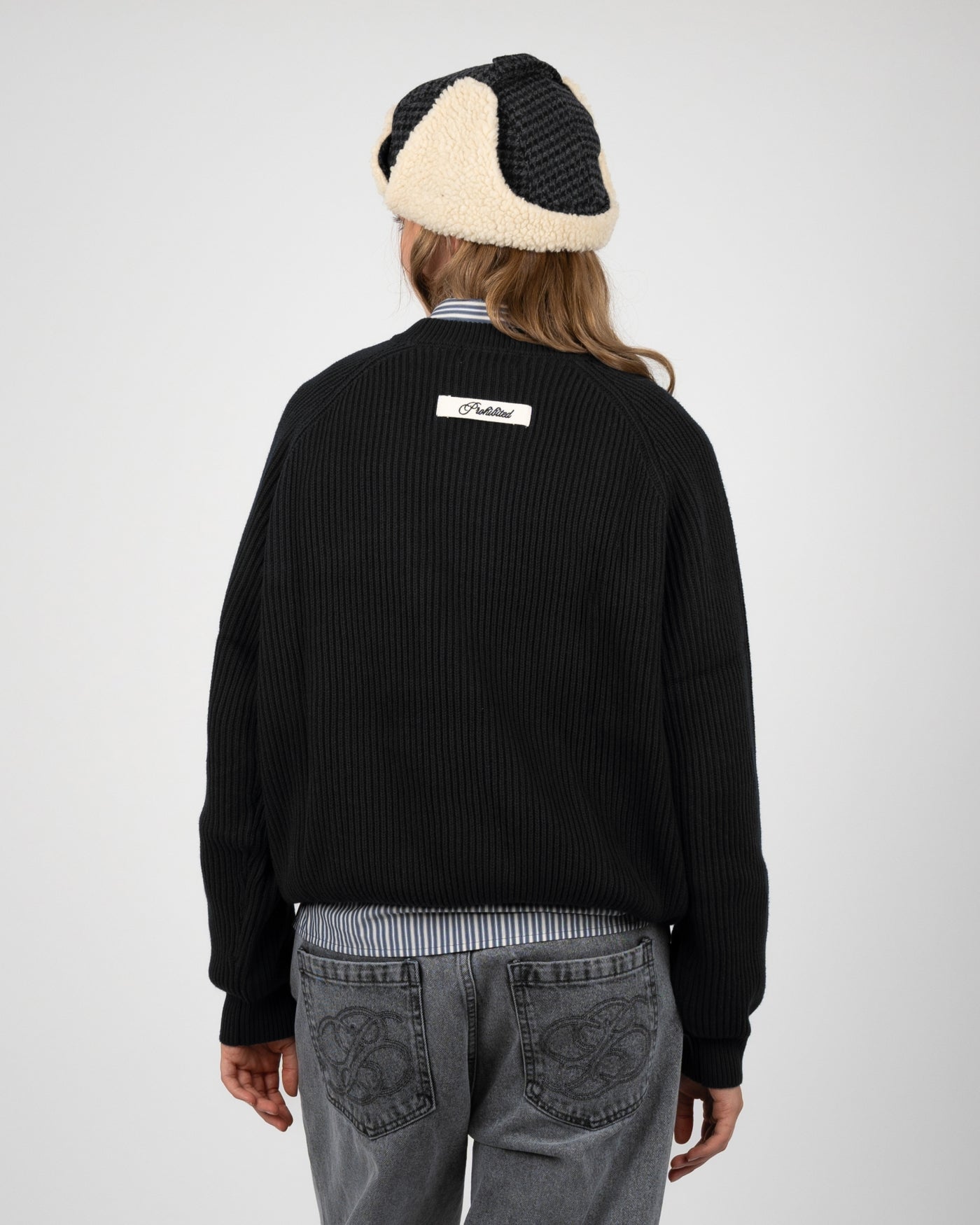 Campus Knit Sweater | Black