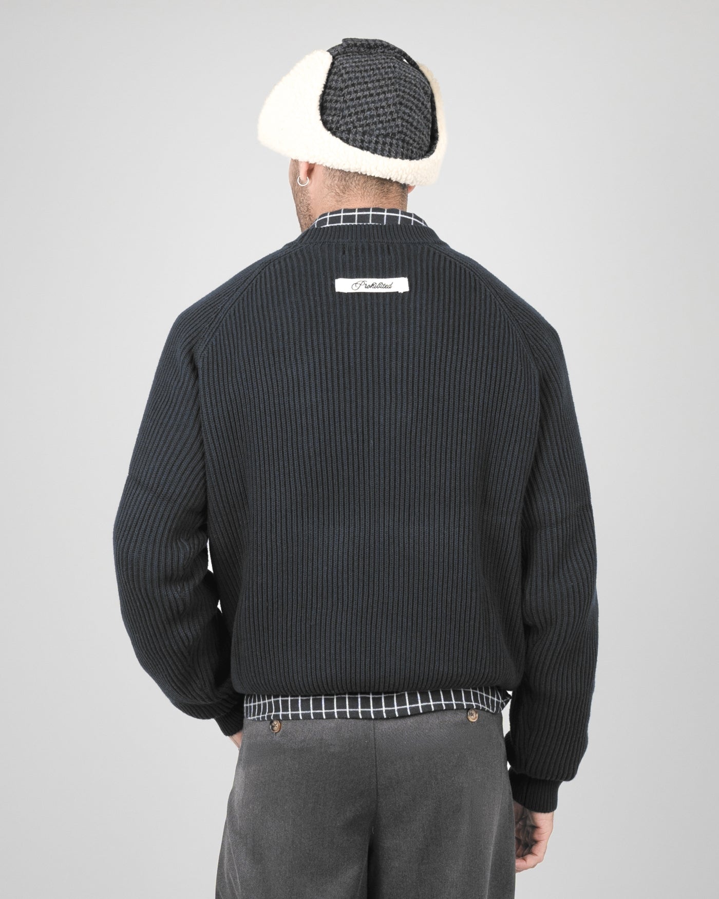 Campus Knit Sweater | Dark Grey