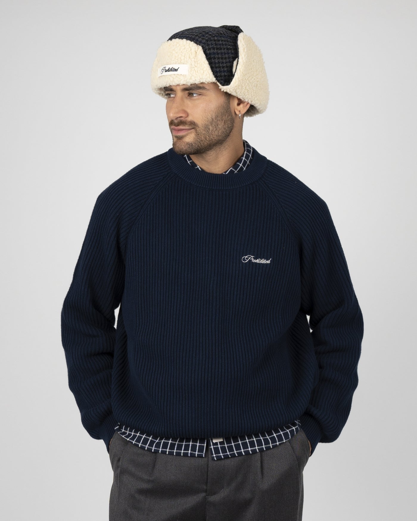 Campus Knit Sweater | Navy