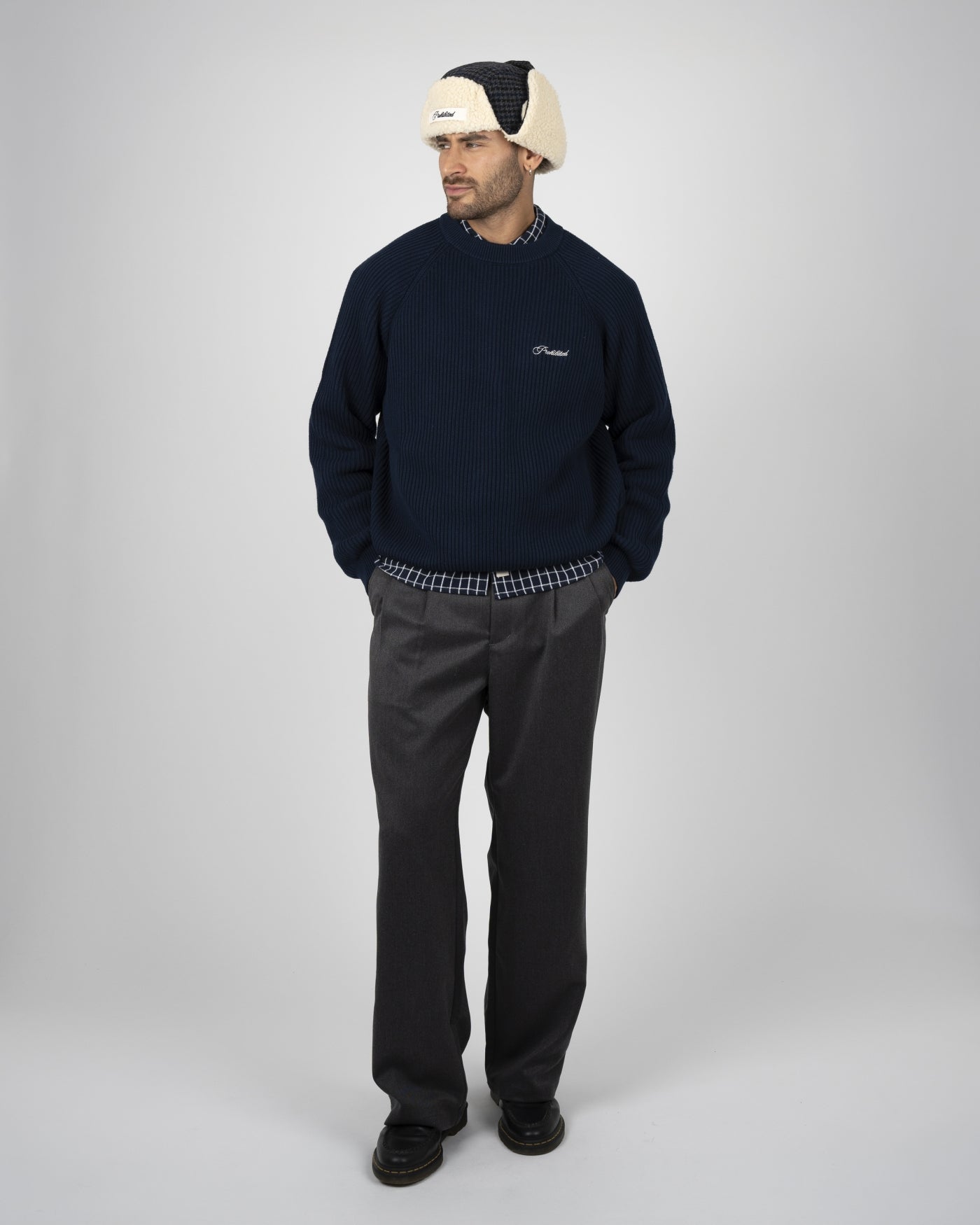 Campus Knit Sweater | Navy