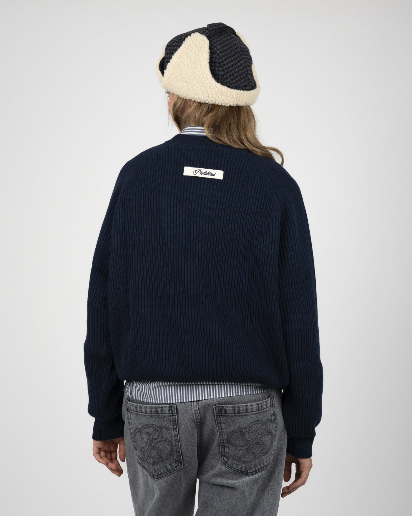 Campus Knit Sweater | Navy