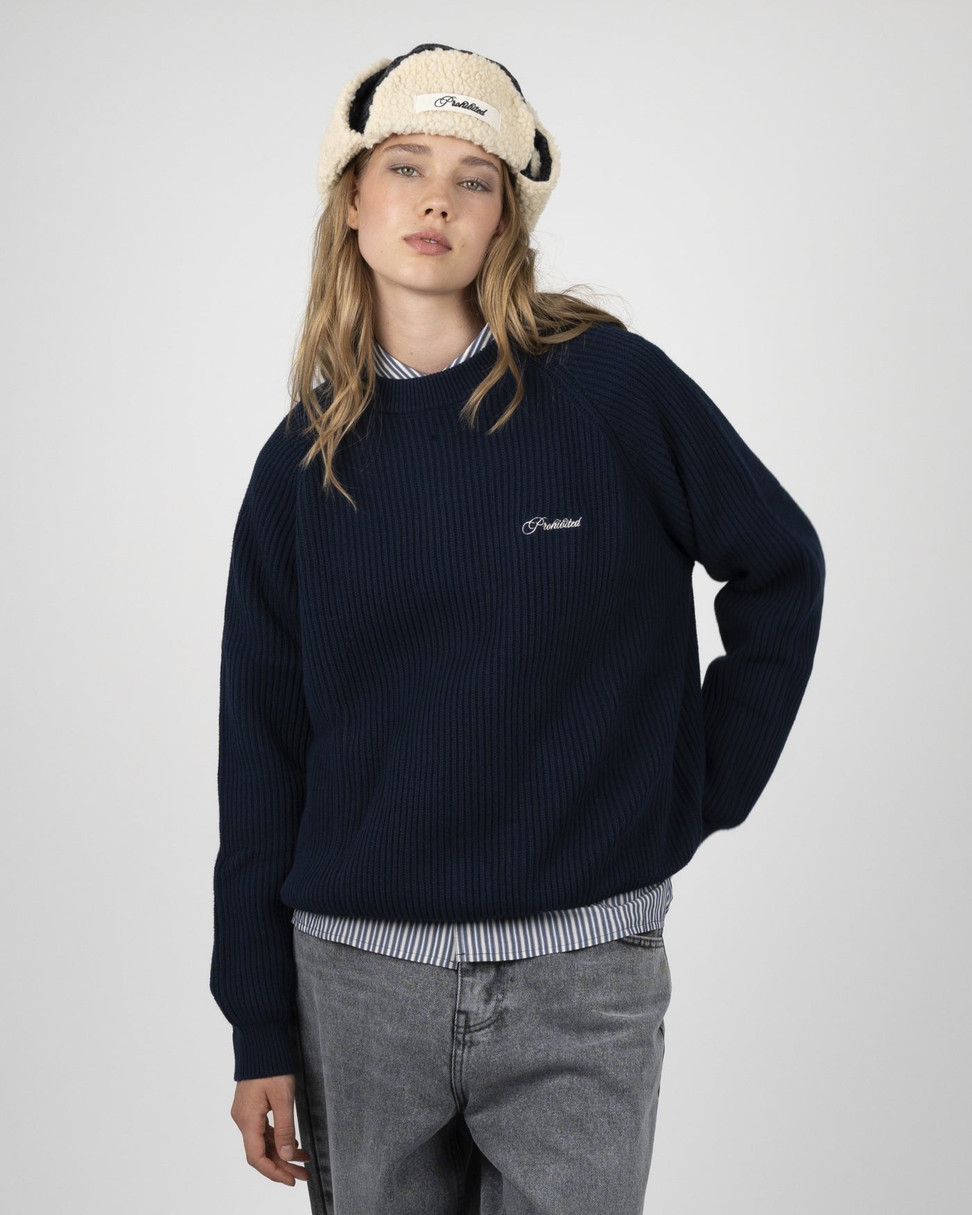 Campus Knit Sweater | Navy
