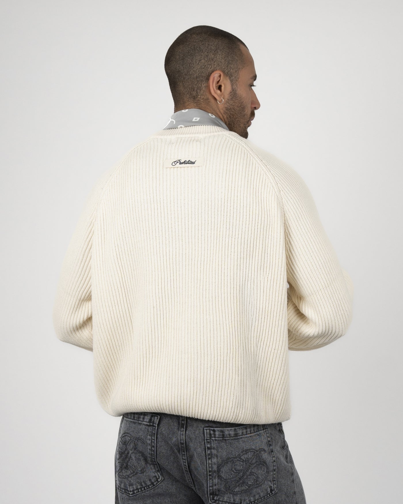Campus Knit Sweater | Cream