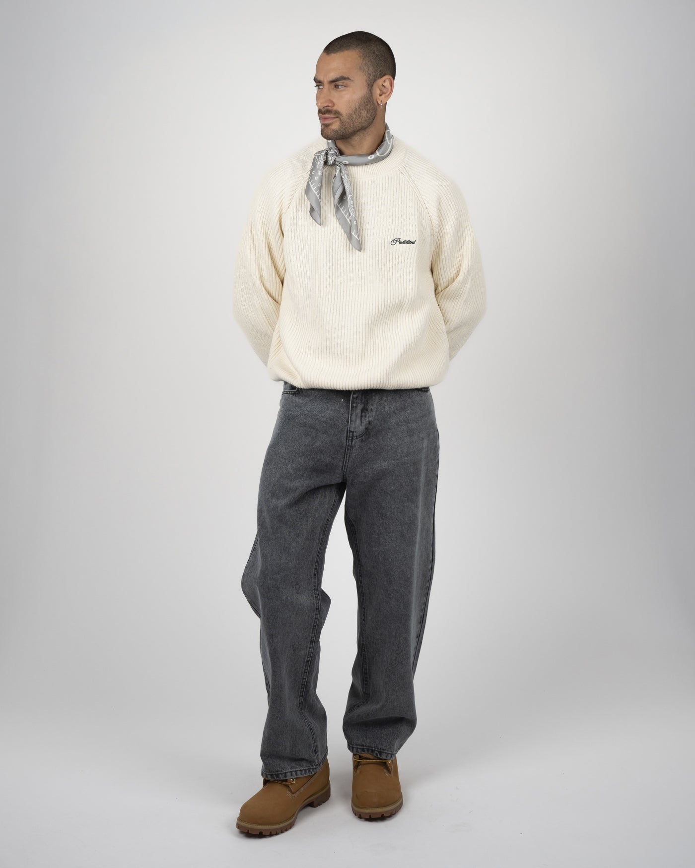 Campus Knit Sweater | Cream