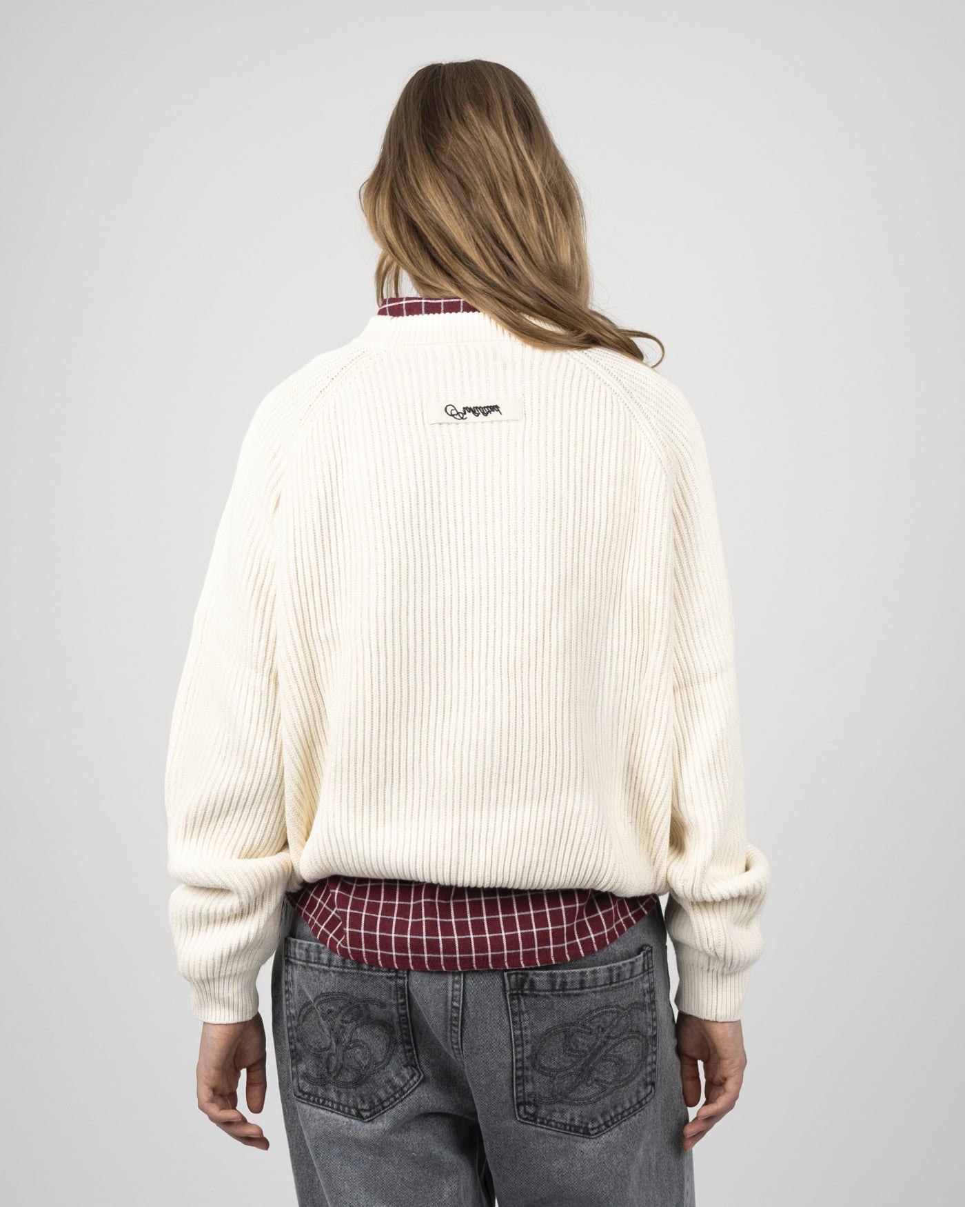 Campus Knit Sweater | Cream