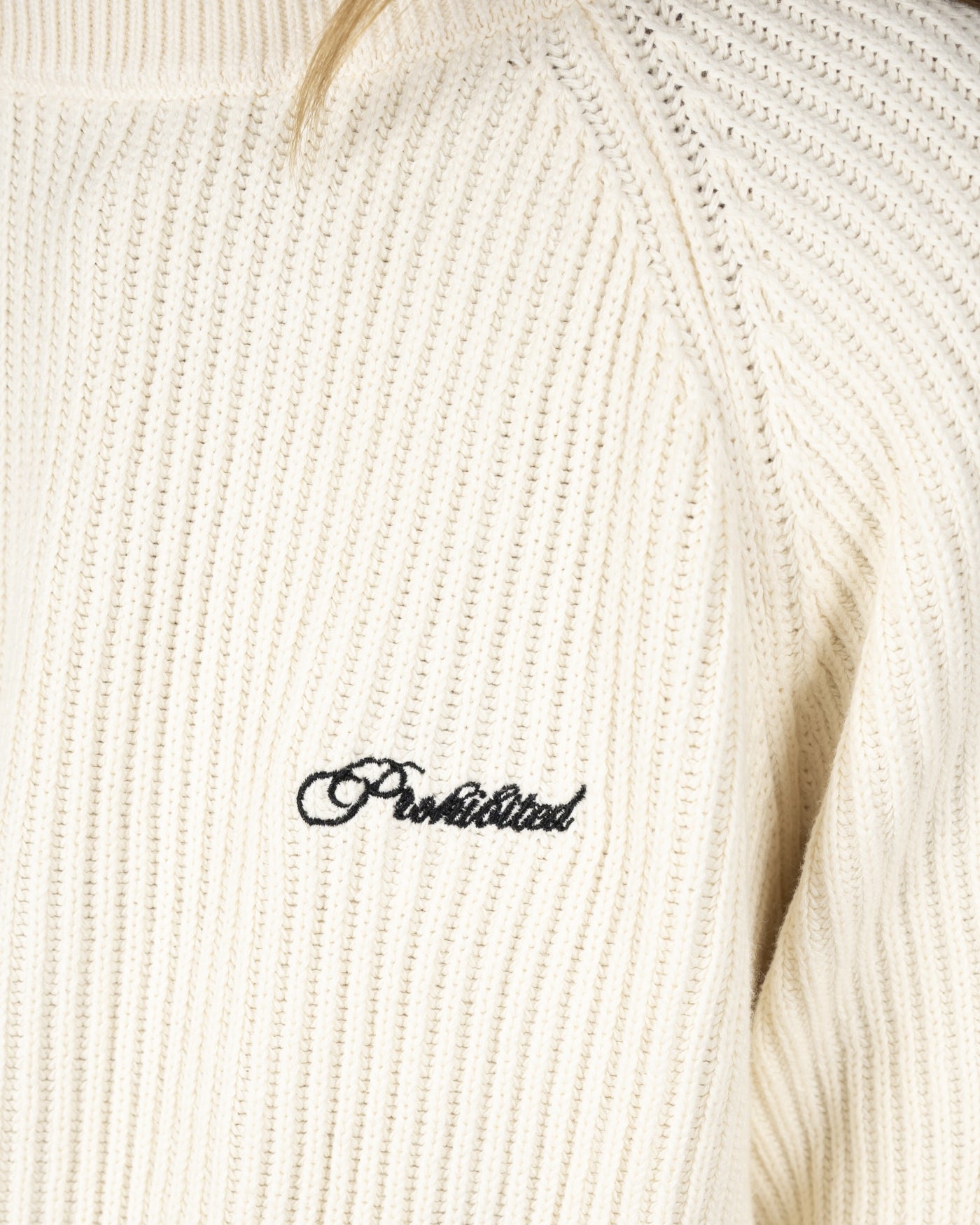 Campus Knit Sweater | Cream