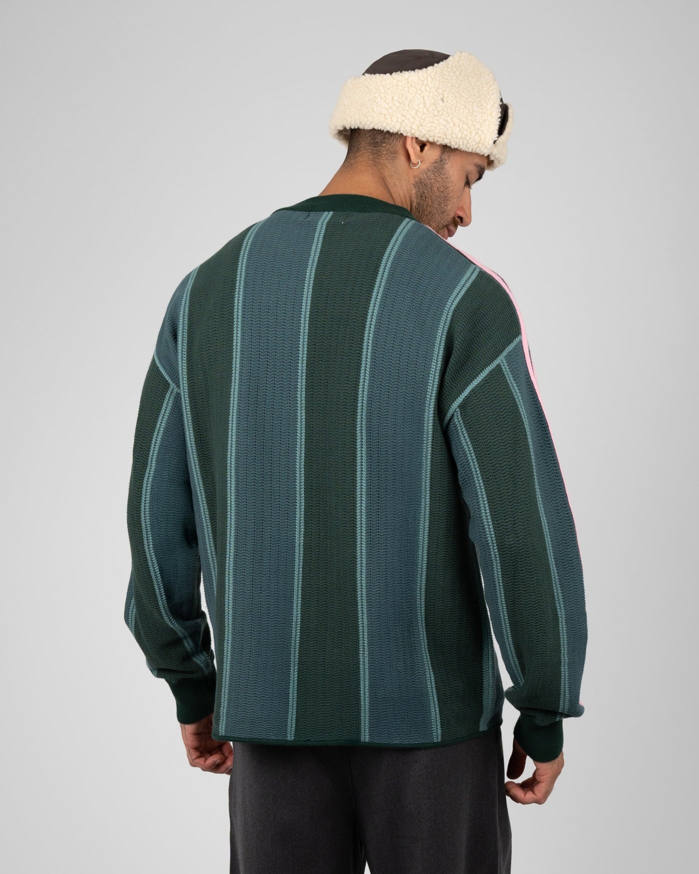 Striped Team Knit Trikot | Green