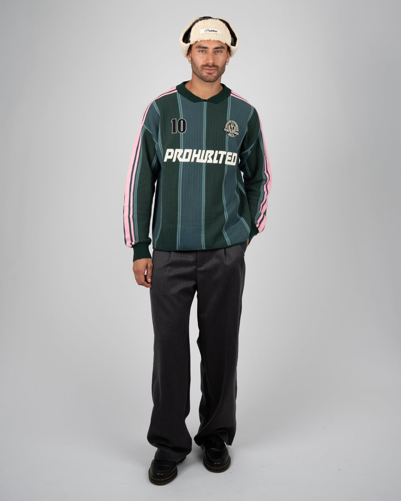 Striped Team Knit Trikot | Green