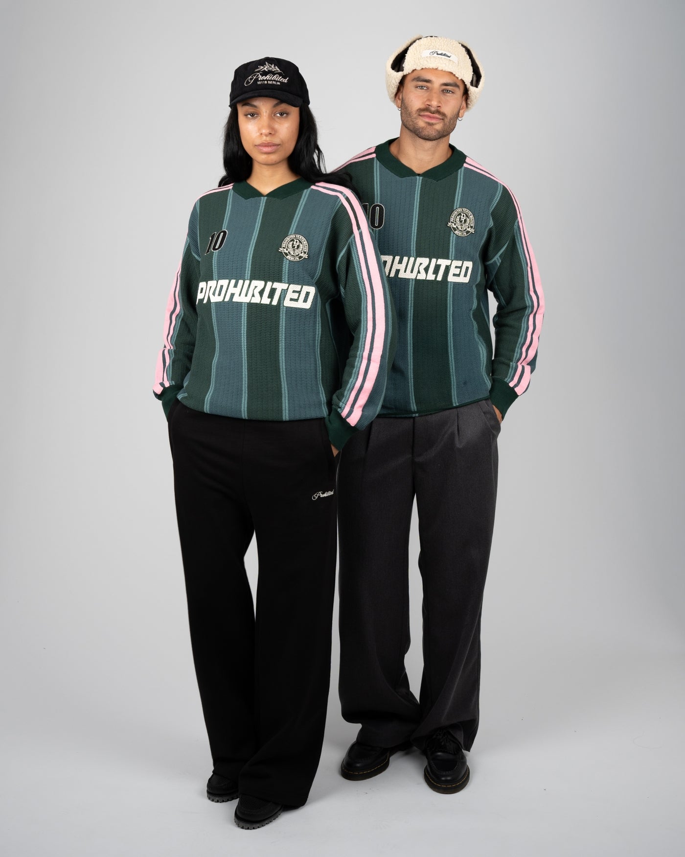 Striped Team Knit Trikot | Green