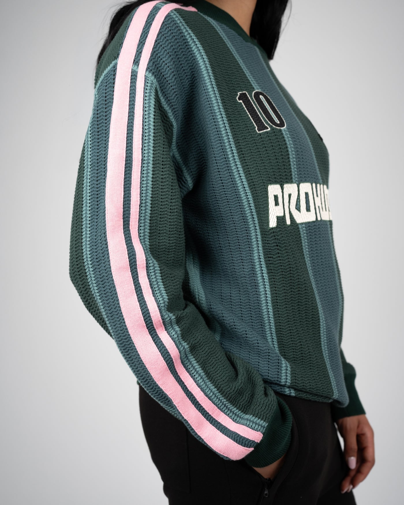 Striped Team Knit Trikot | Green