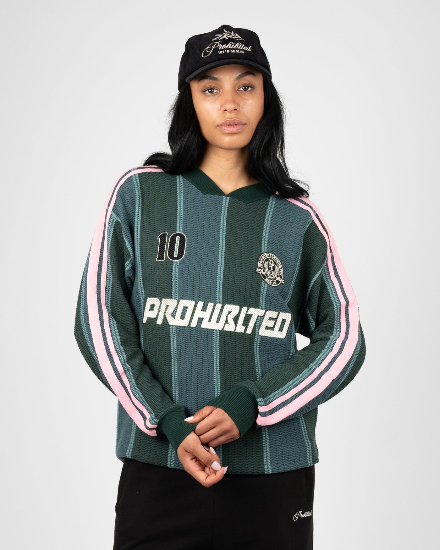 Striped Team Knit Trikot | Green