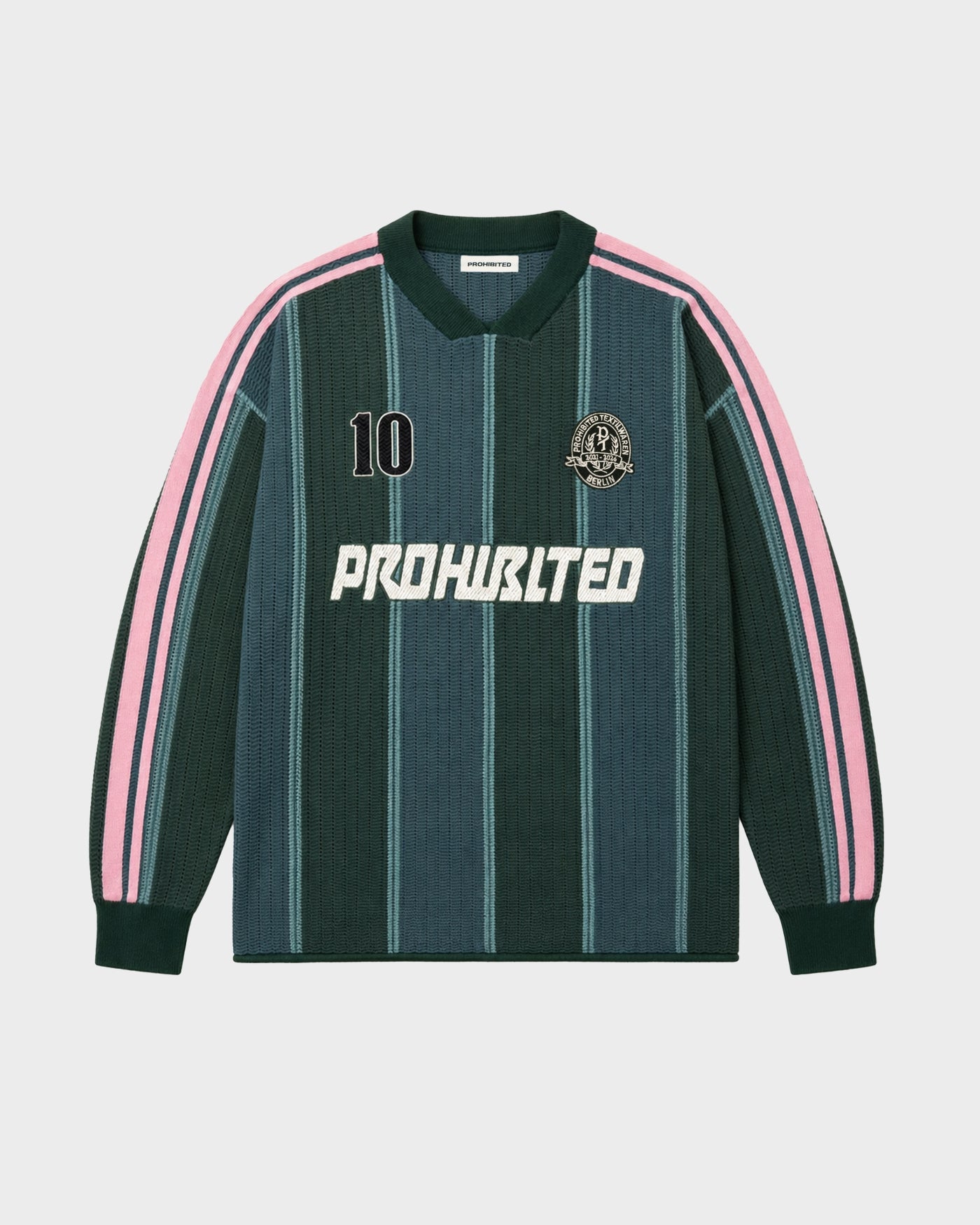Striped Team Knit Trikot | Green