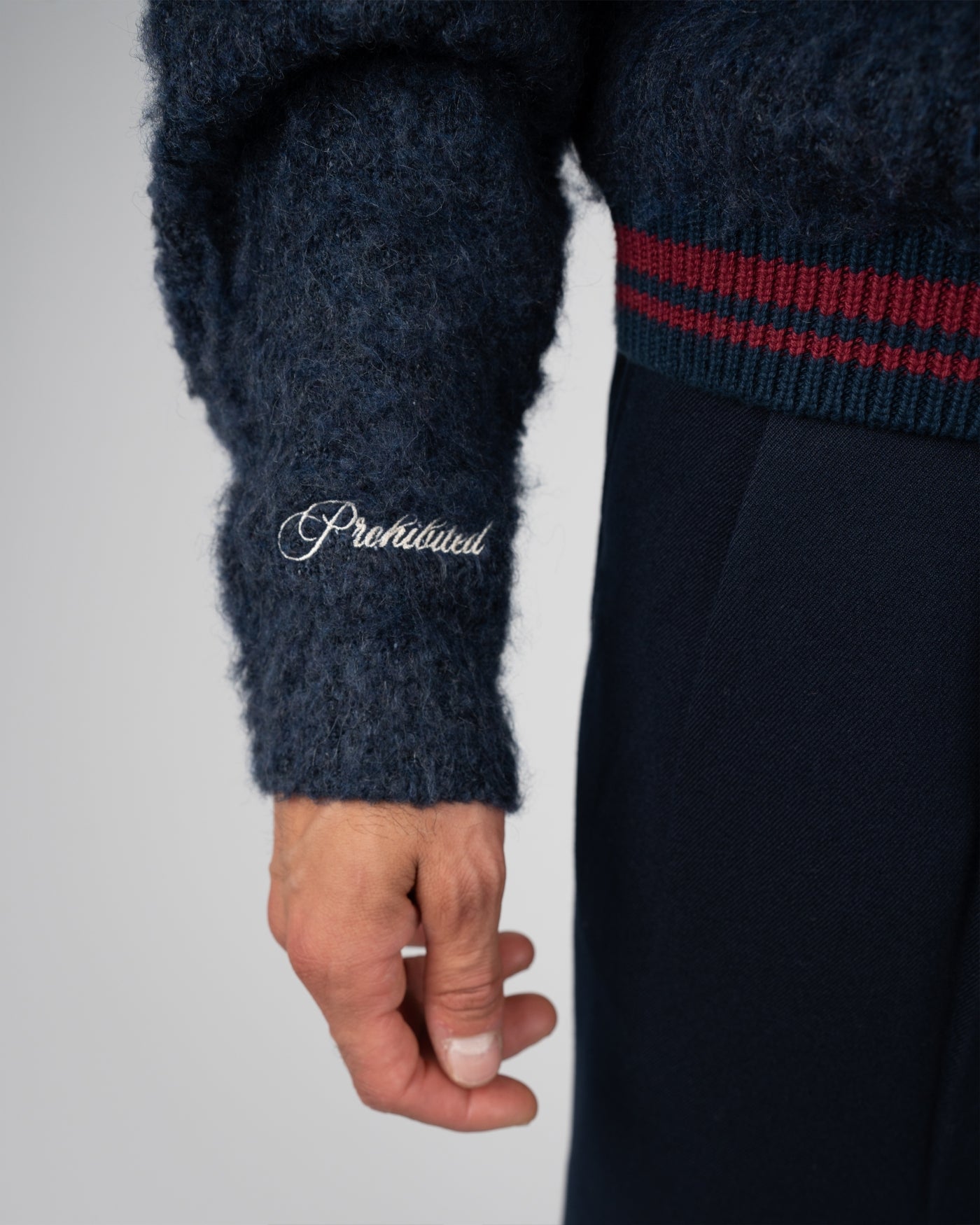 Fuzzy Knit Sweater | Midnight Blue