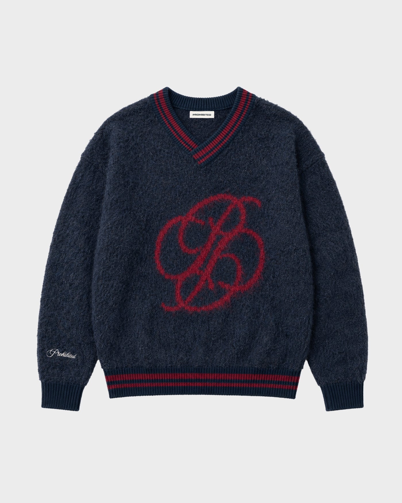 Fuzzy Knit Sweater | Midnight Blue