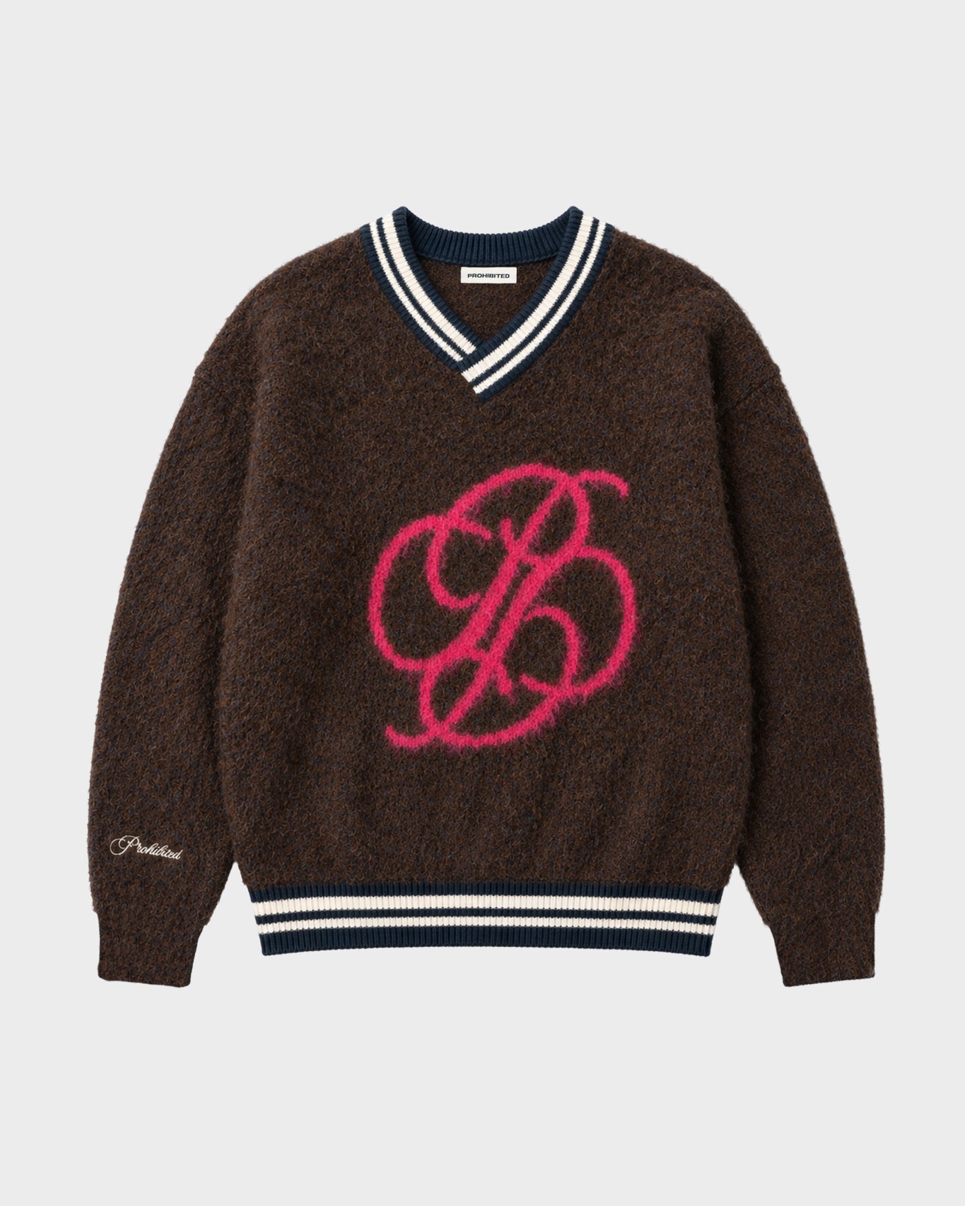 Fuzzy Knit Sweater | Mud Brown