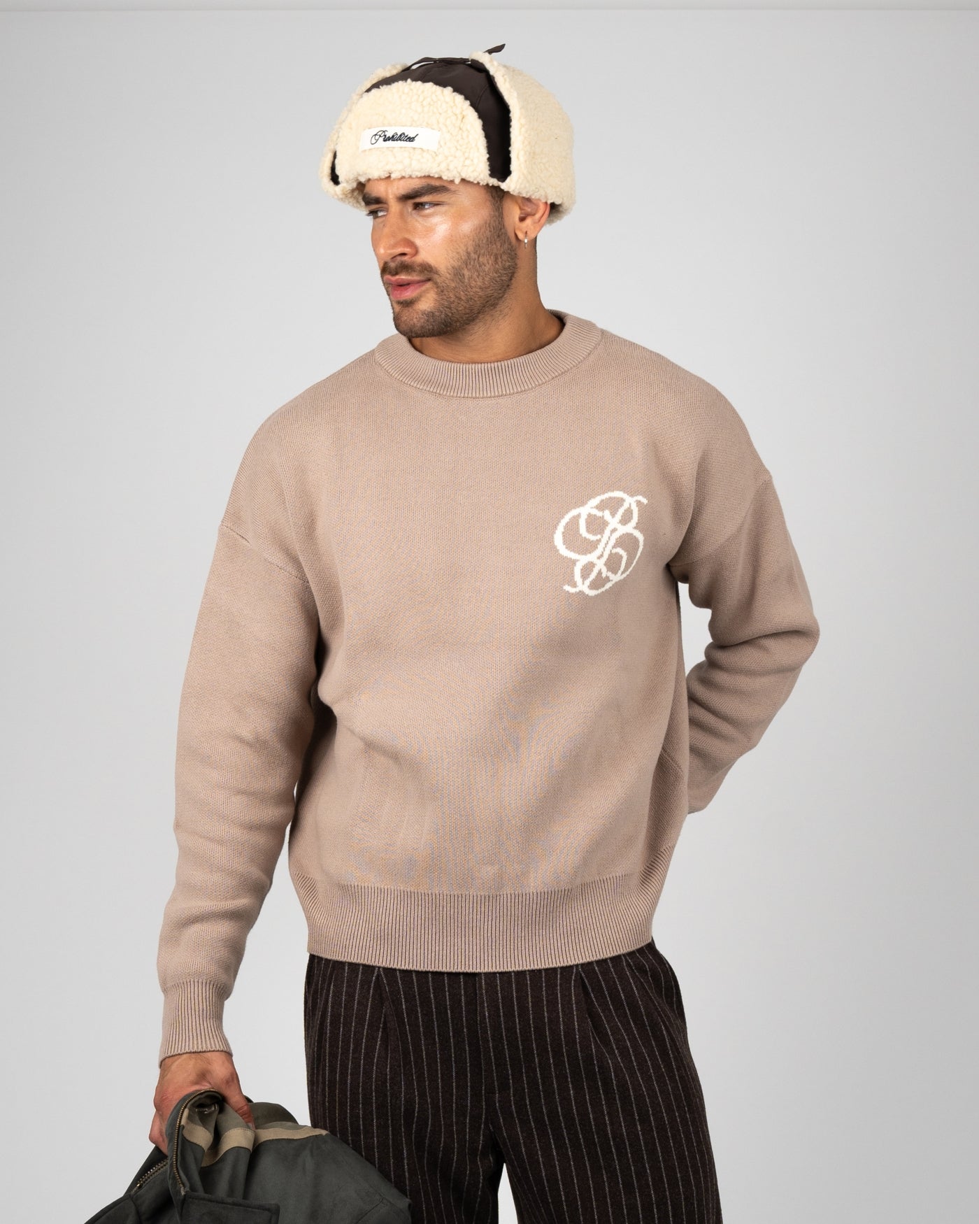 Academy Knit Sweater | Linen Beige