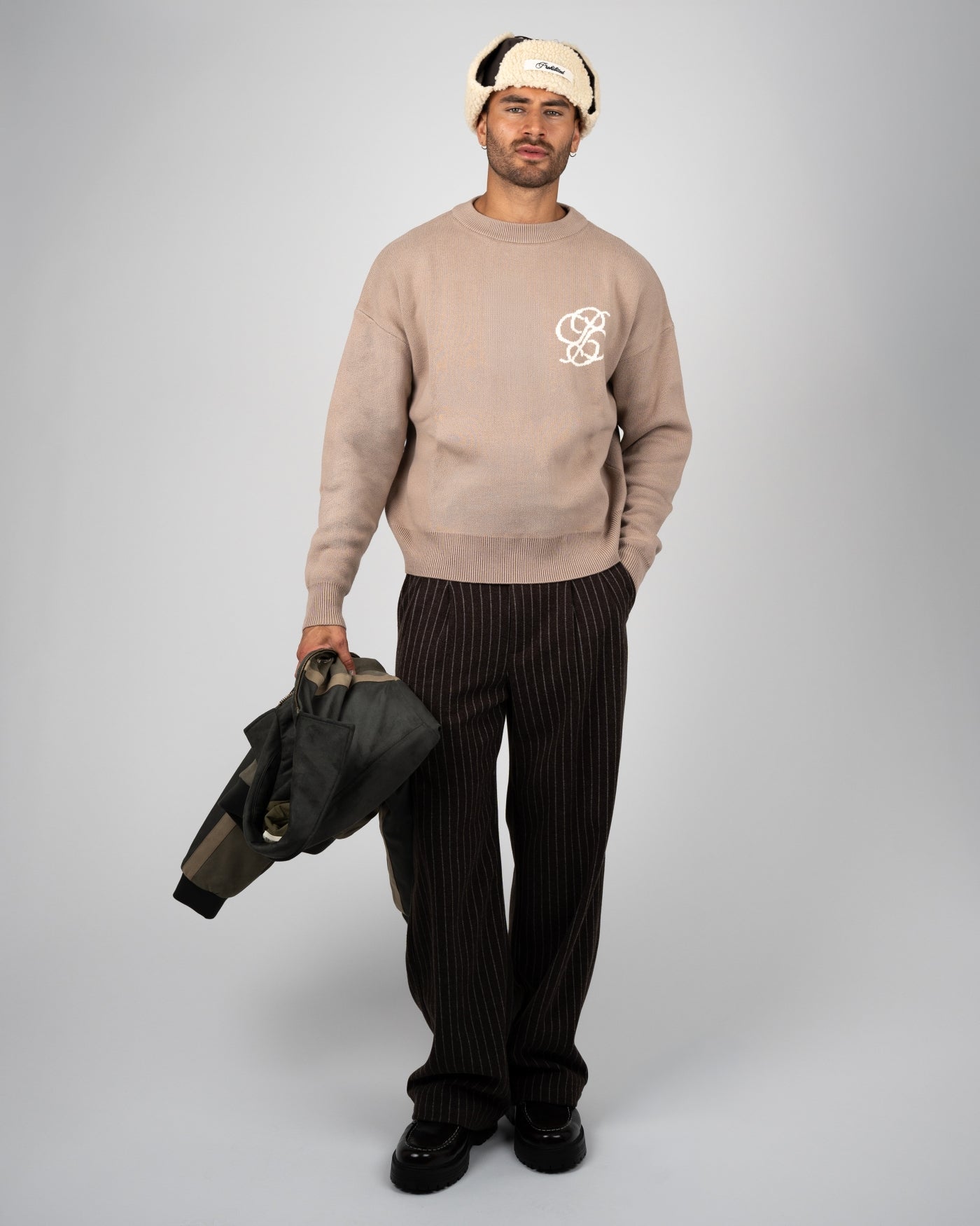 Academy Knit Sweater | Linen Beige