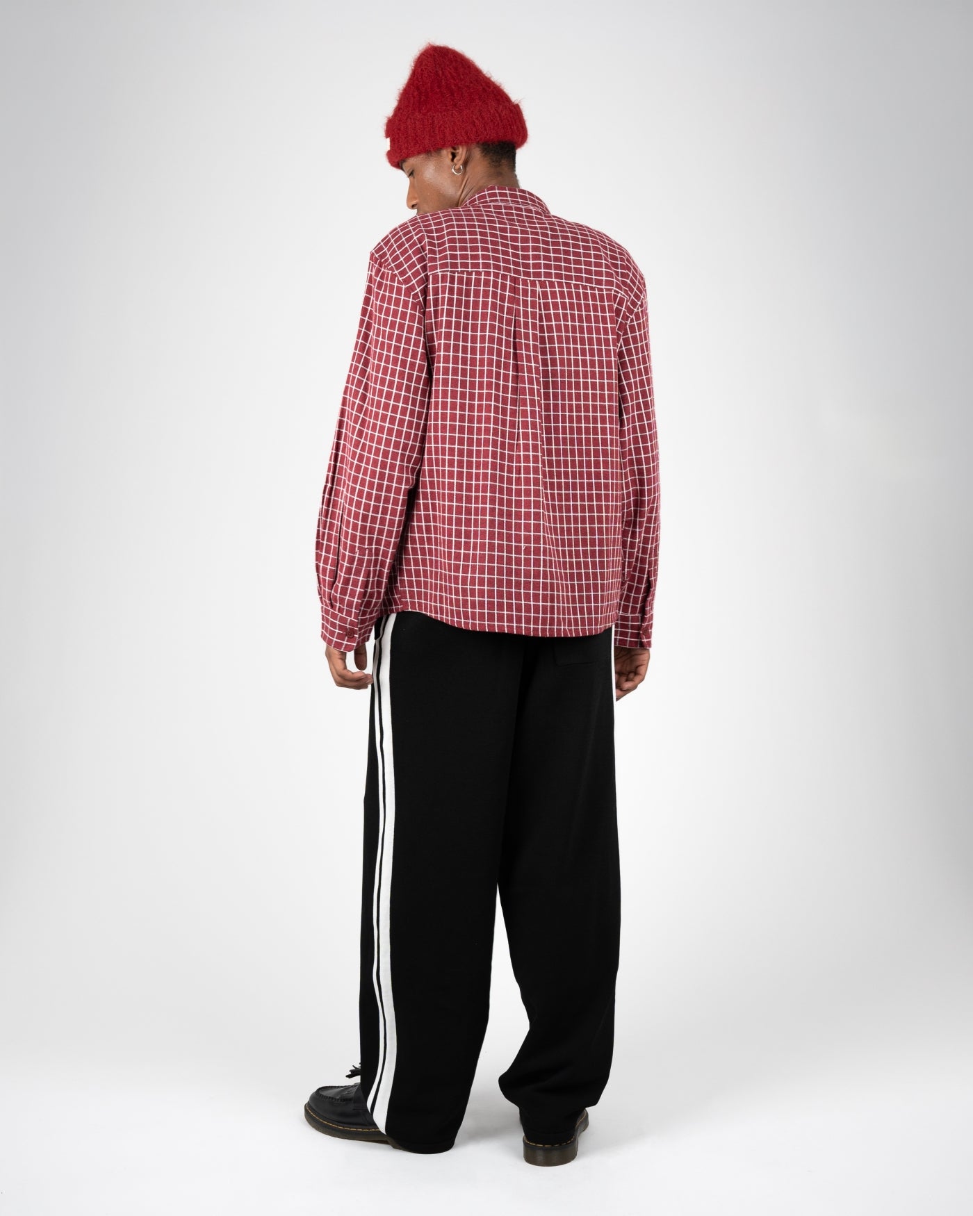 Varsity Knitted Trackpants | Black