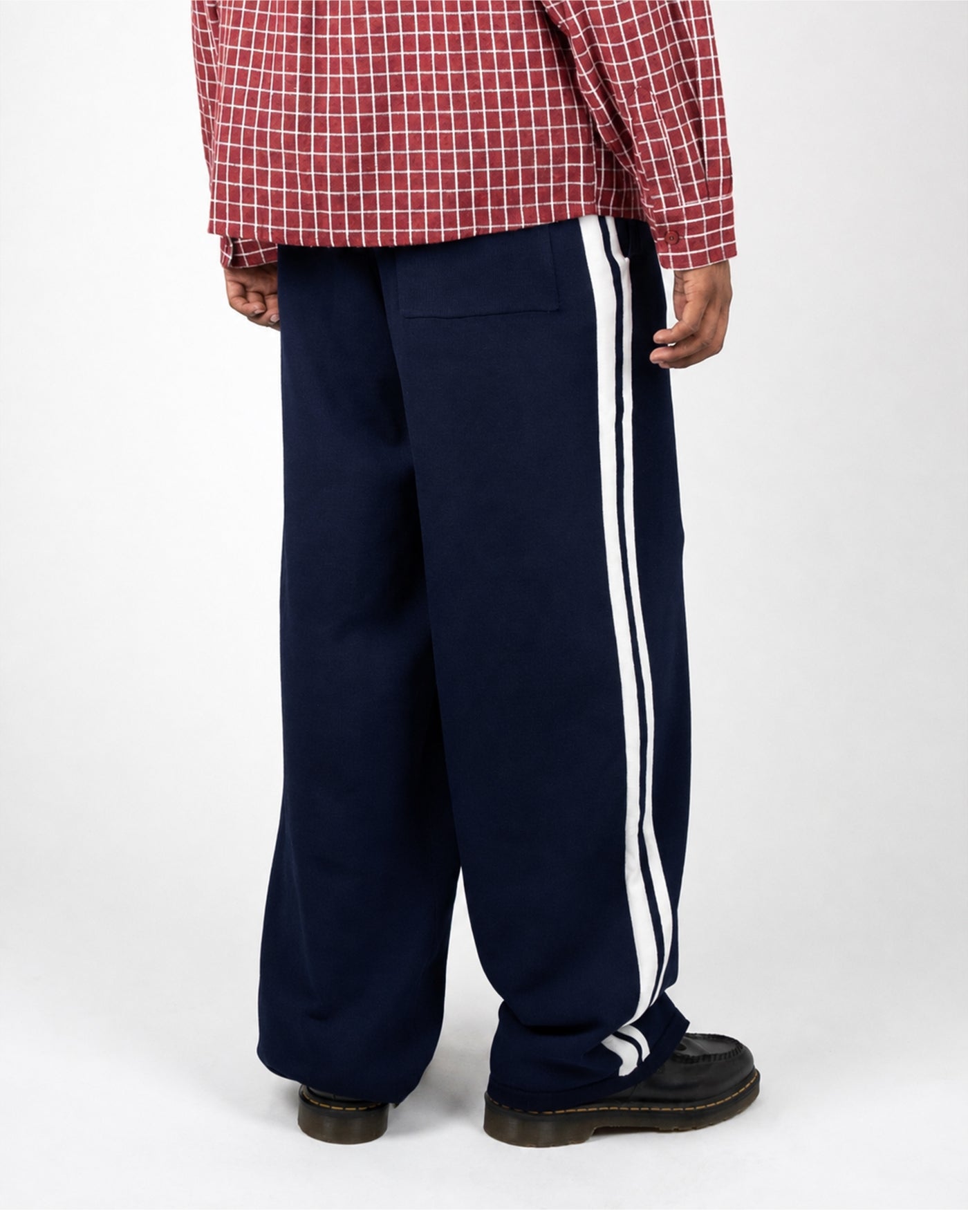 Varsity Knitted Trackpants | Navy
