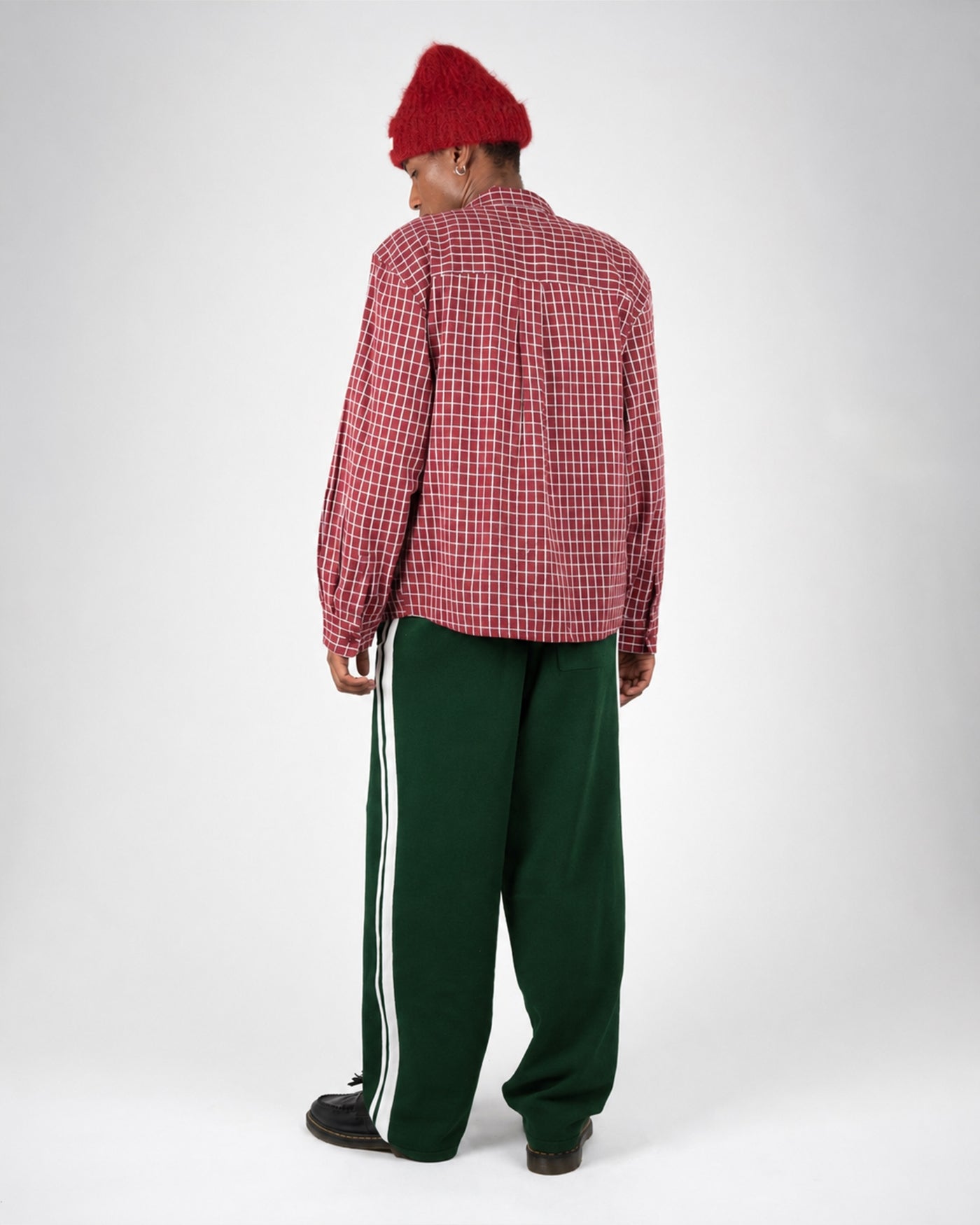 Varsity Knitted Trackpants | Dark Green