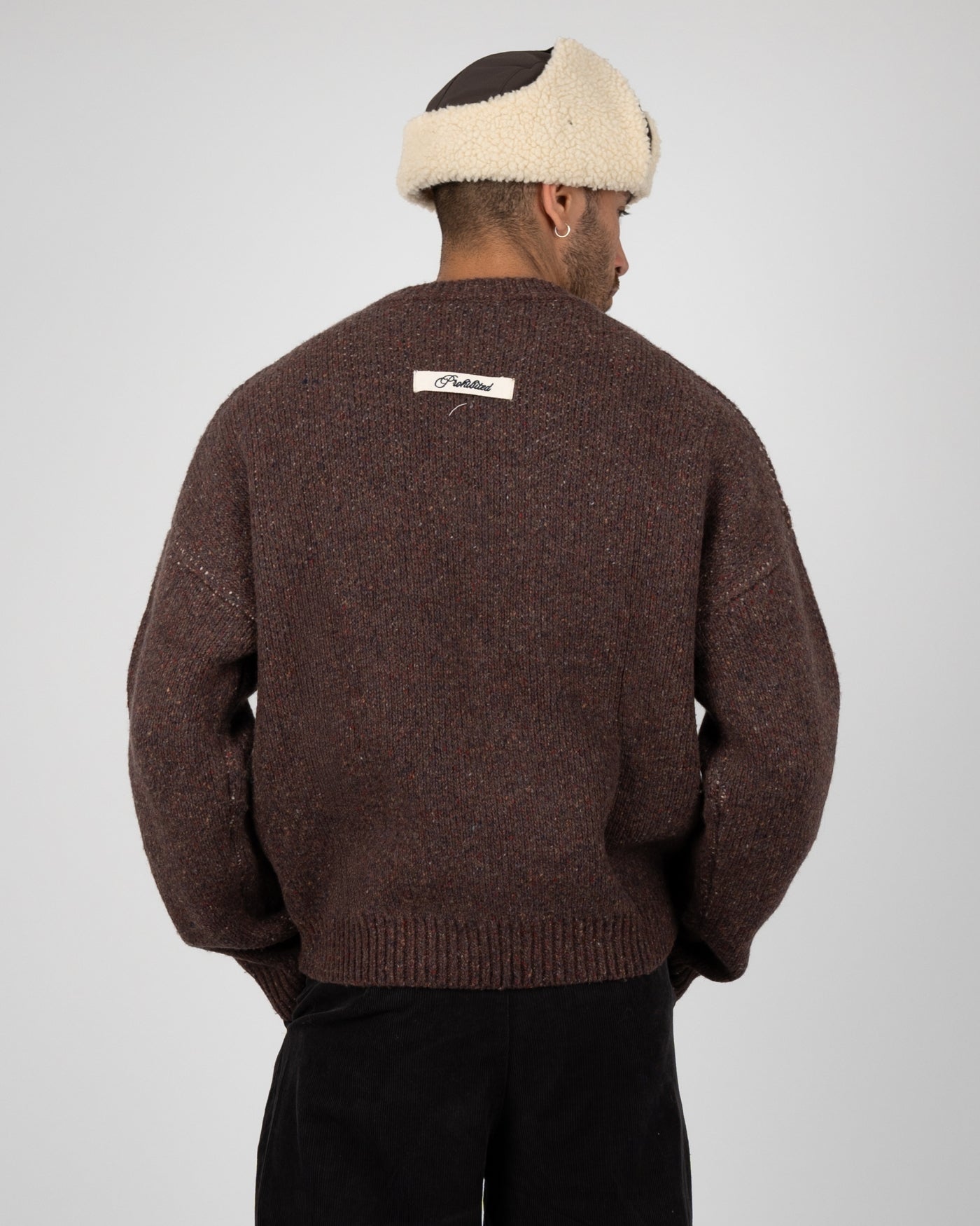 Double P Knit Sweater | Brown