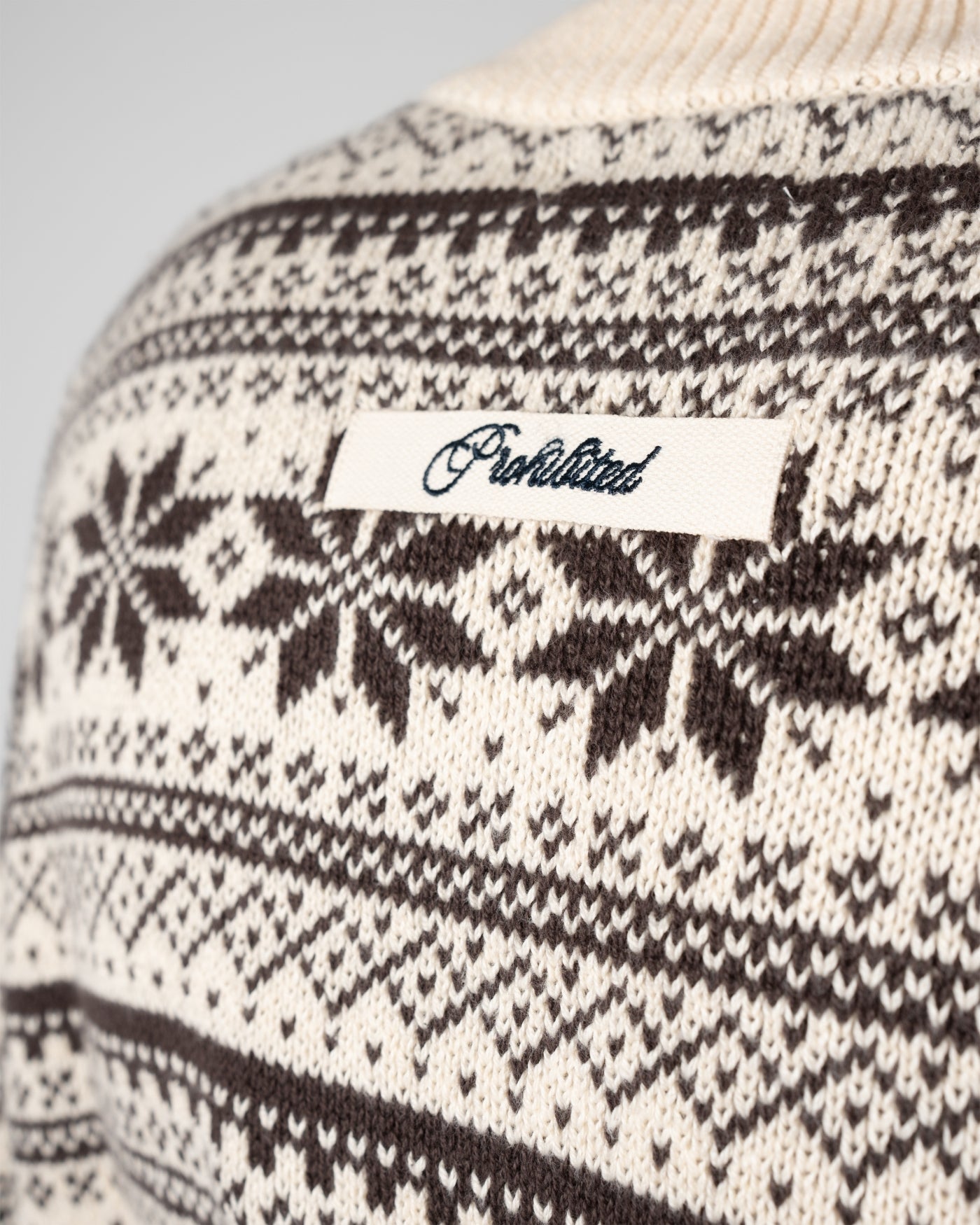 Norwegian Knit Sweater | Dark Brown