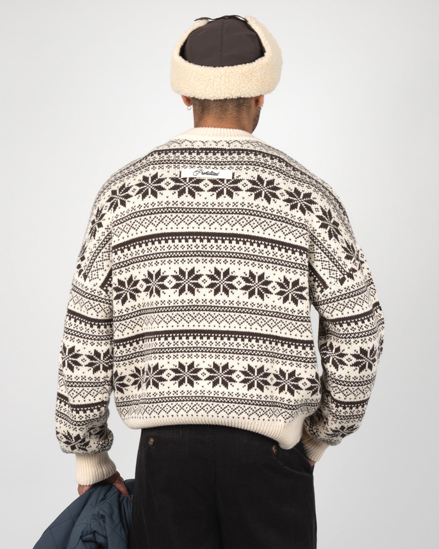 Norwegian Knit Sweater | Dark Brown