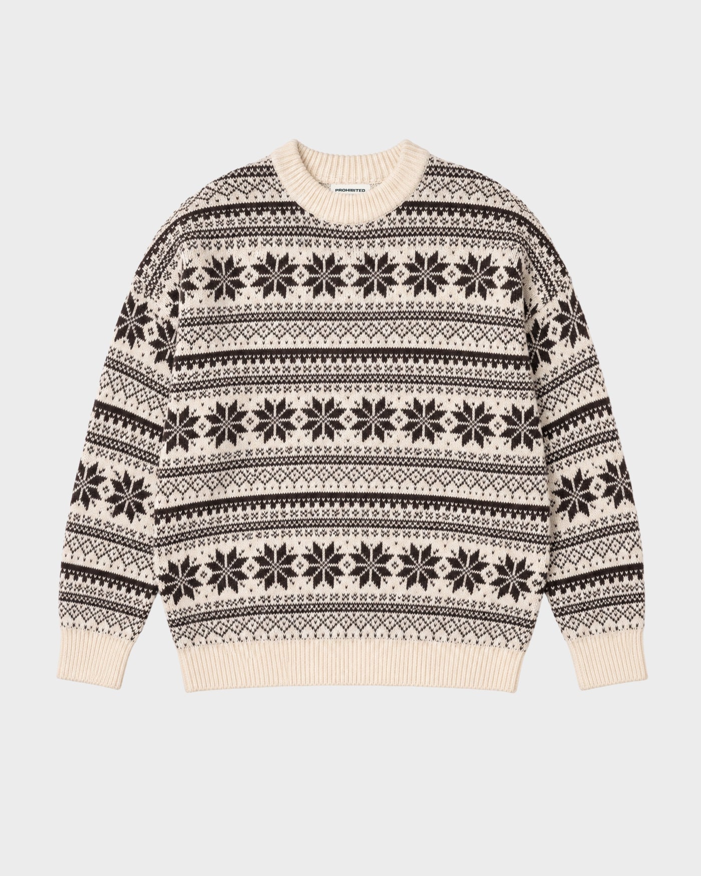 Norwegian Knit Sweater | Dark Brown