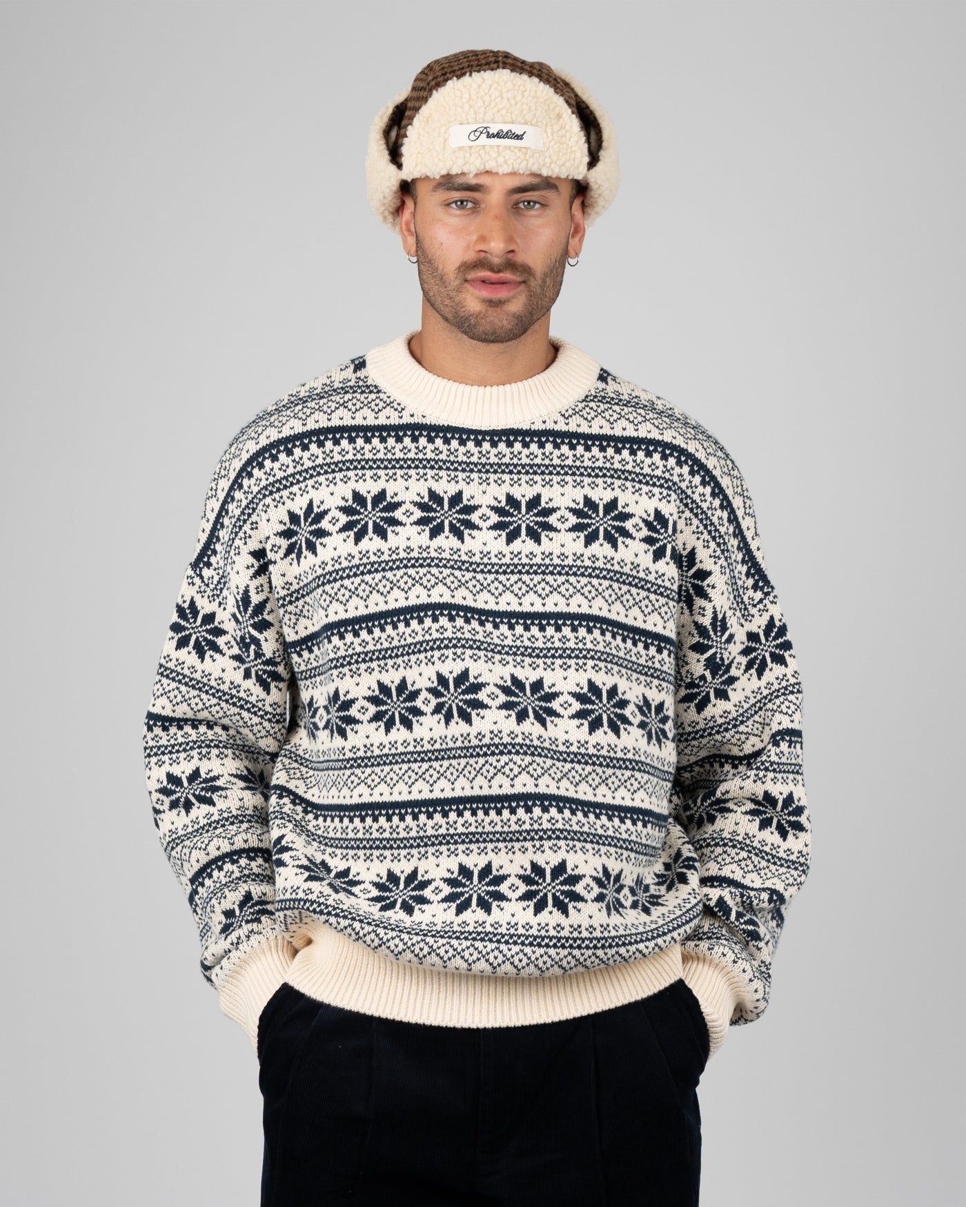 Norwegian Knit Sweater | Navy