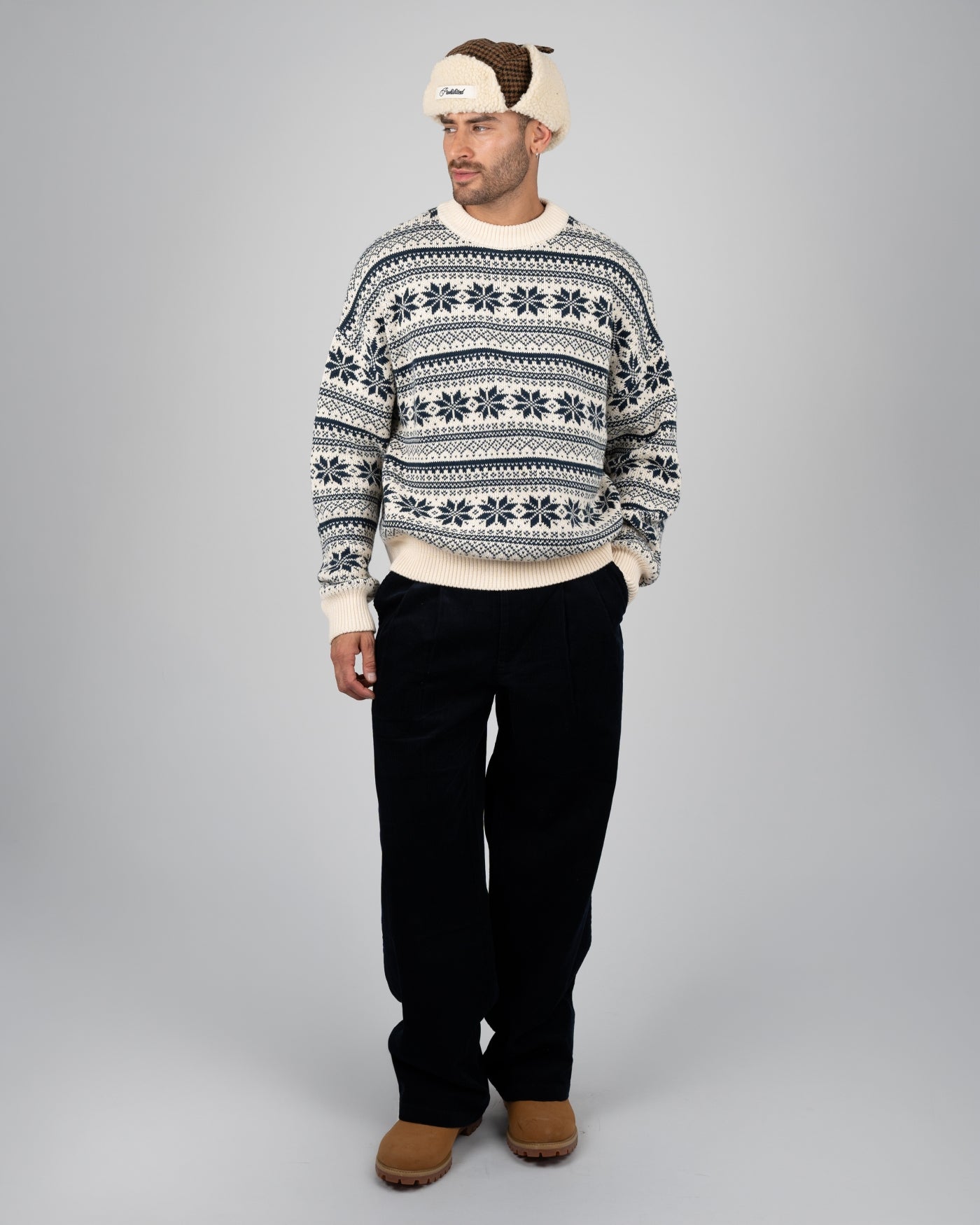 Norwegian Knit Sweater | Navy