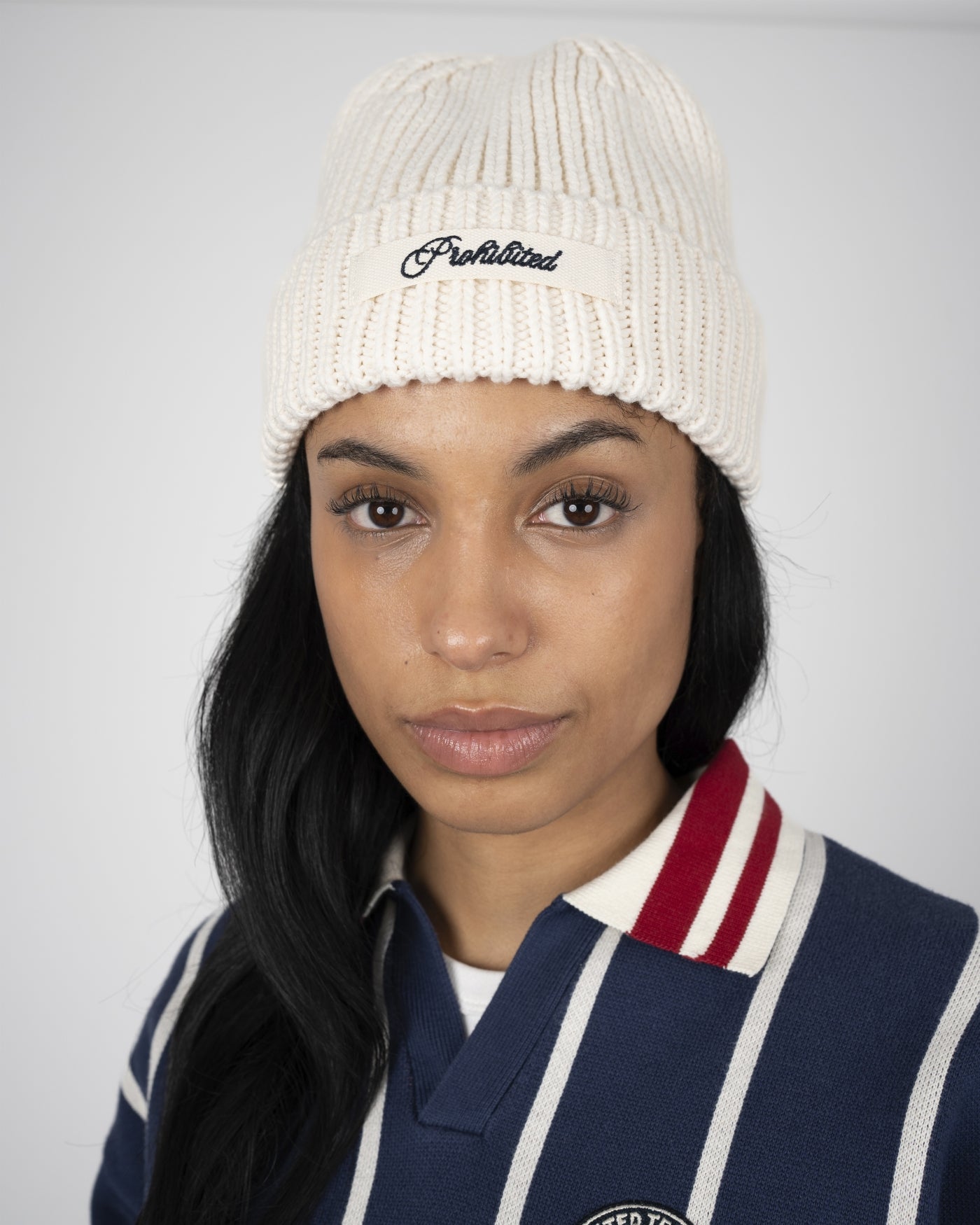 Echo Knit Beanie | Cream