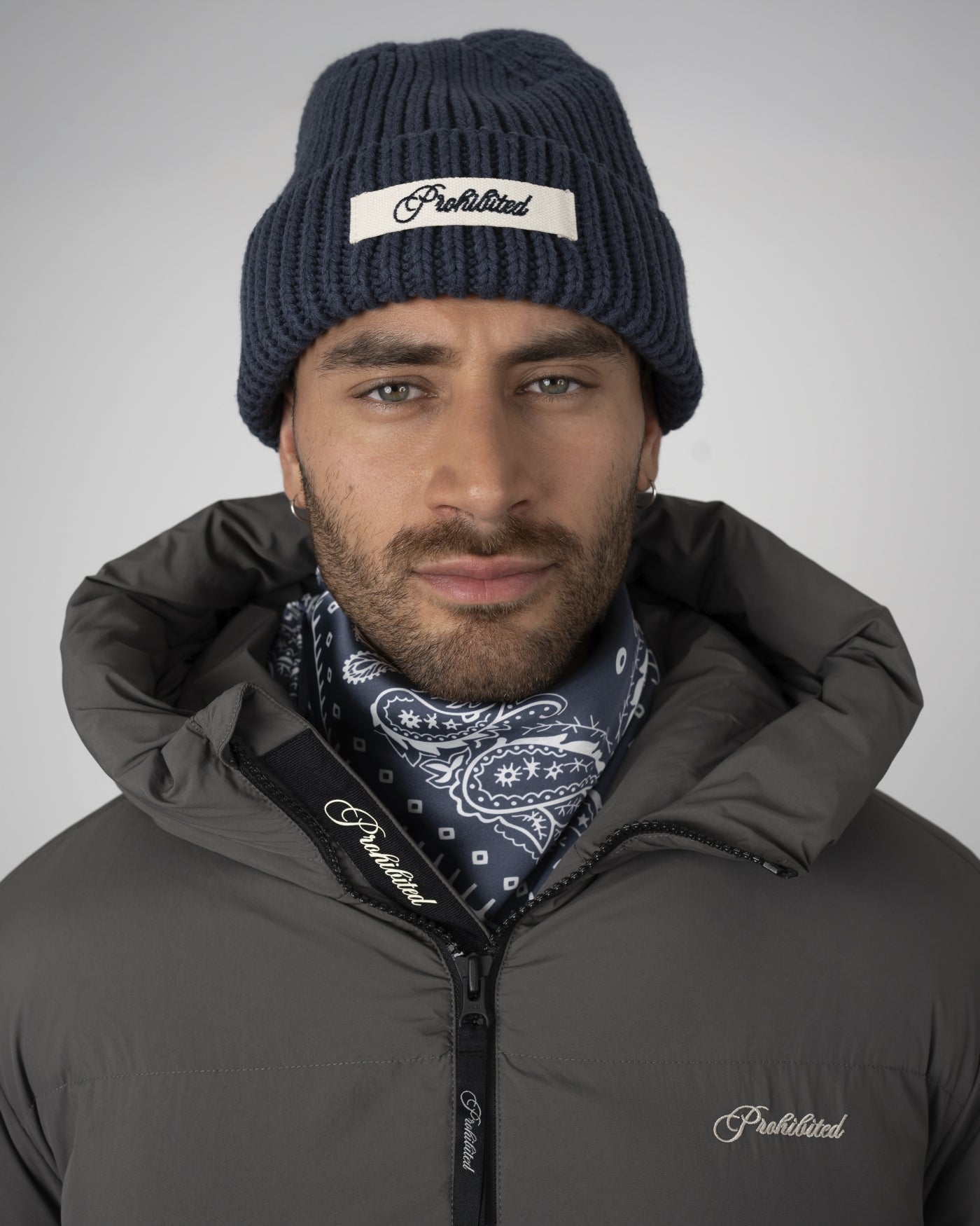 Echo Knit Beanie | Navy