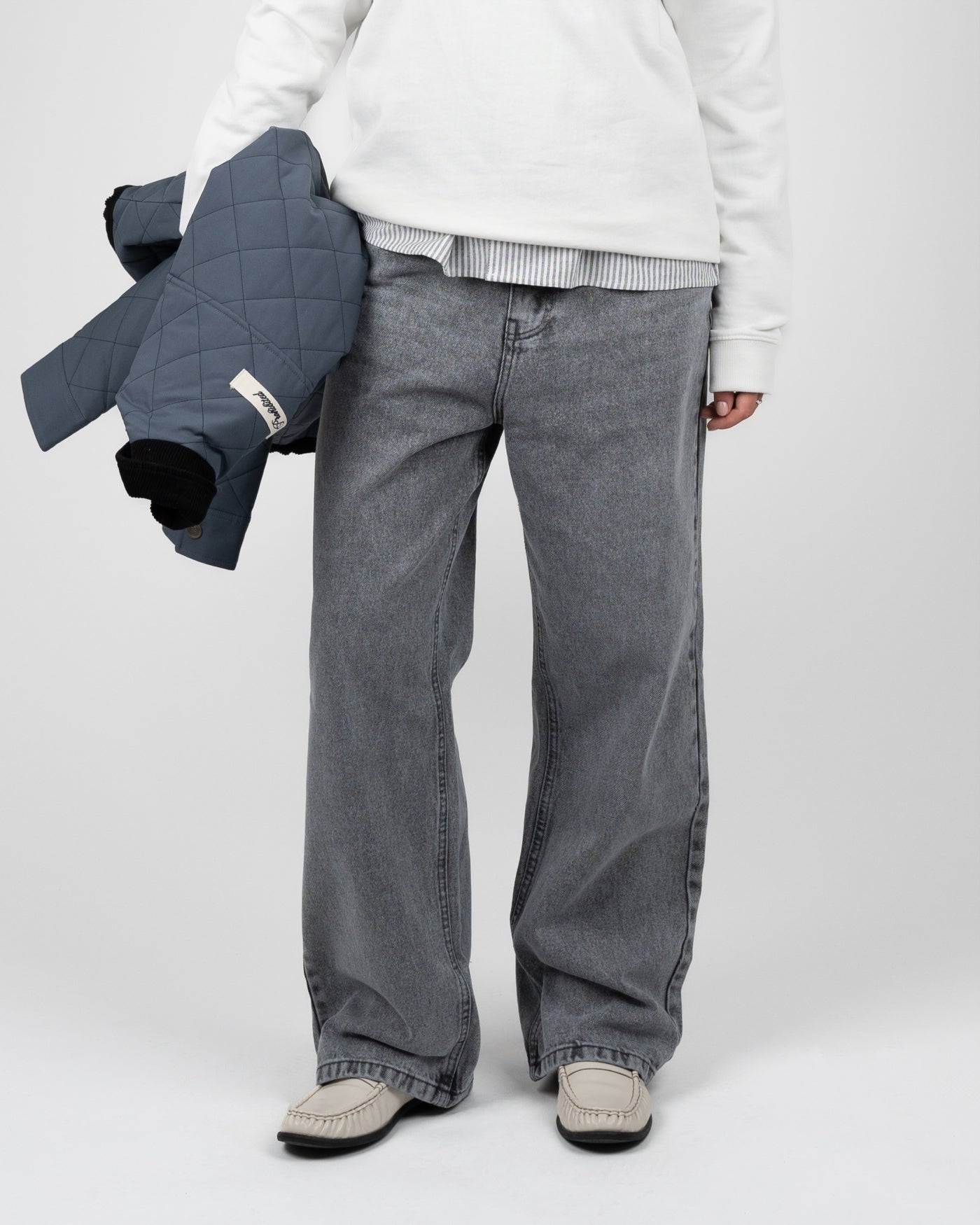 Milano Relaxed Denim | Washed Grey