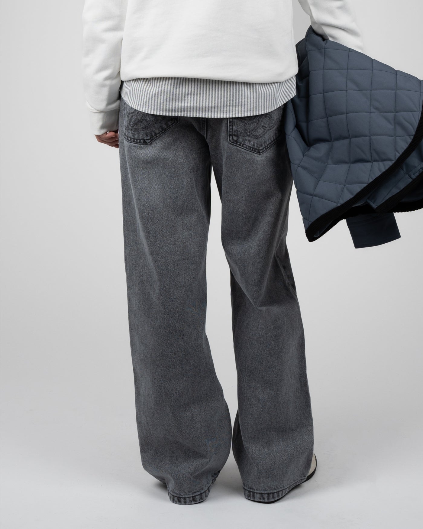 Milano Relaxed Denim | Washed Grey